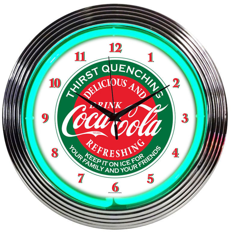 Coca-Cola Evergreen Clock
