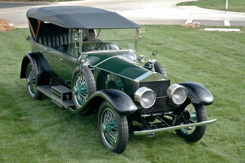 Miniature Franklin Mint 1/24 Rolls Royce Silver Ghost 1921 - Non Peint - Cuivre