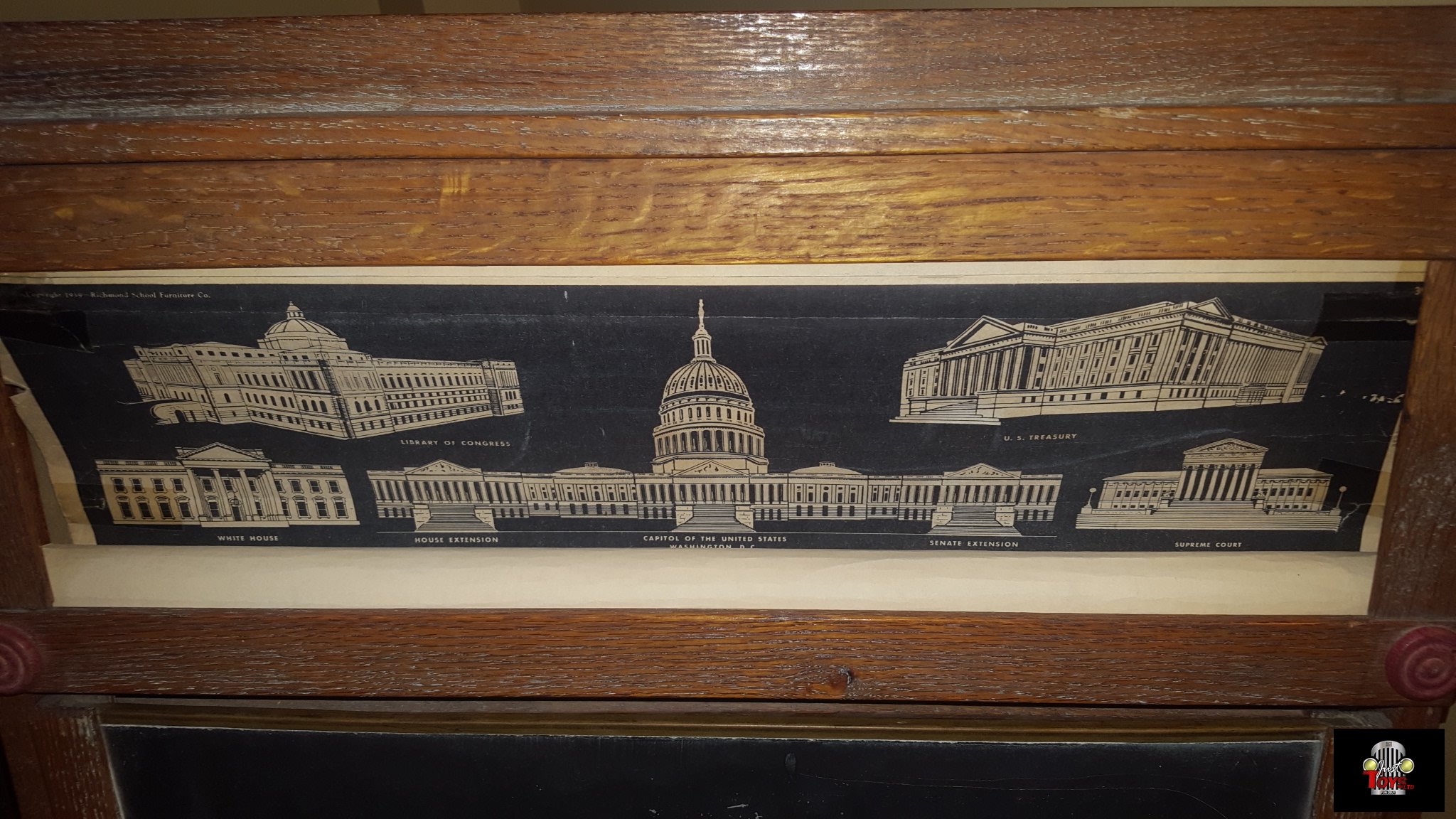 Washington D.C. Landmark Chalk Board