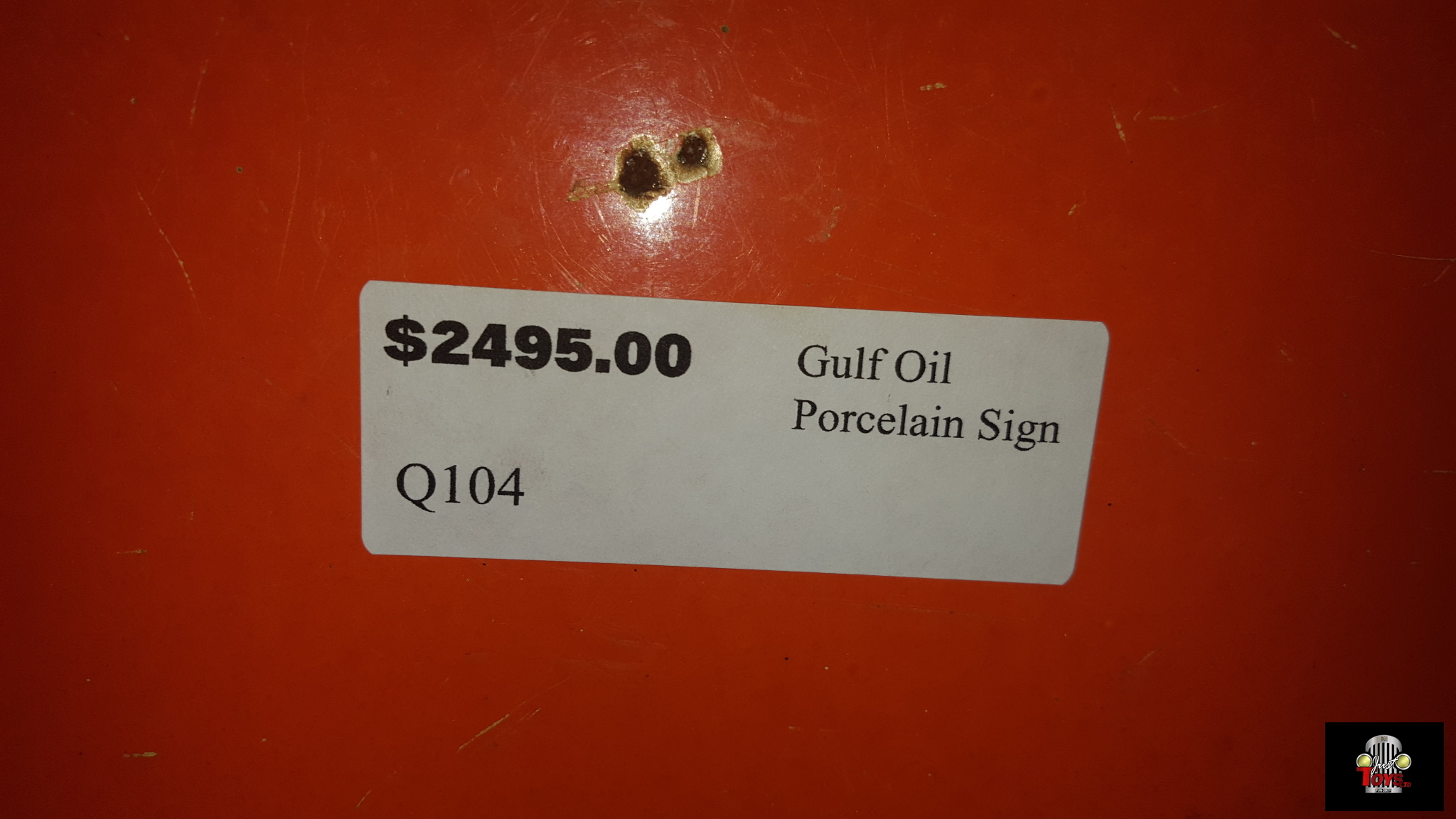 Gulf Oil Porcelain Sign