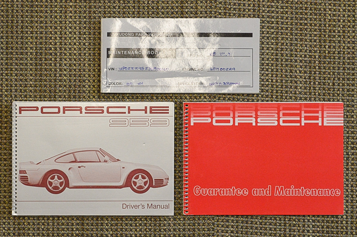 1988 Porsche 959 1988 Porsche 959 , GARNET, VIN WP0ZZZ95ZJS900160, MILEAGE 3995