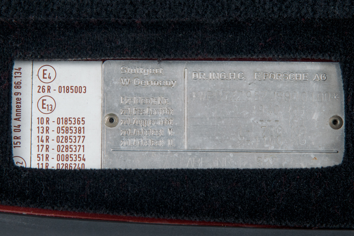 1988 Porsche 959 1988 Porsche 959 , GARNET, VIN WP0ZZZ95ZJS900160, MILEAGE 3995