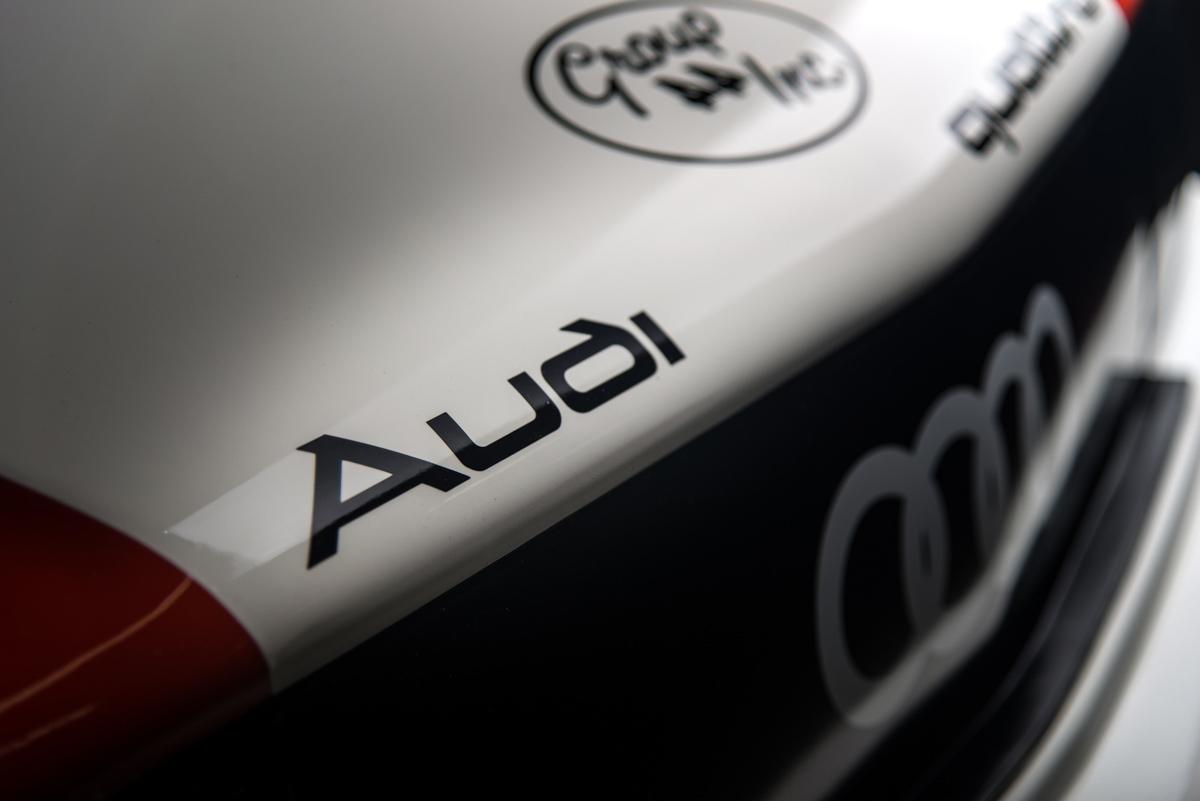 1988 Audi 200 Trans-Am , WHITE/BLACK/GRAY/RED, VIN WAUZZZ44ZJA000014