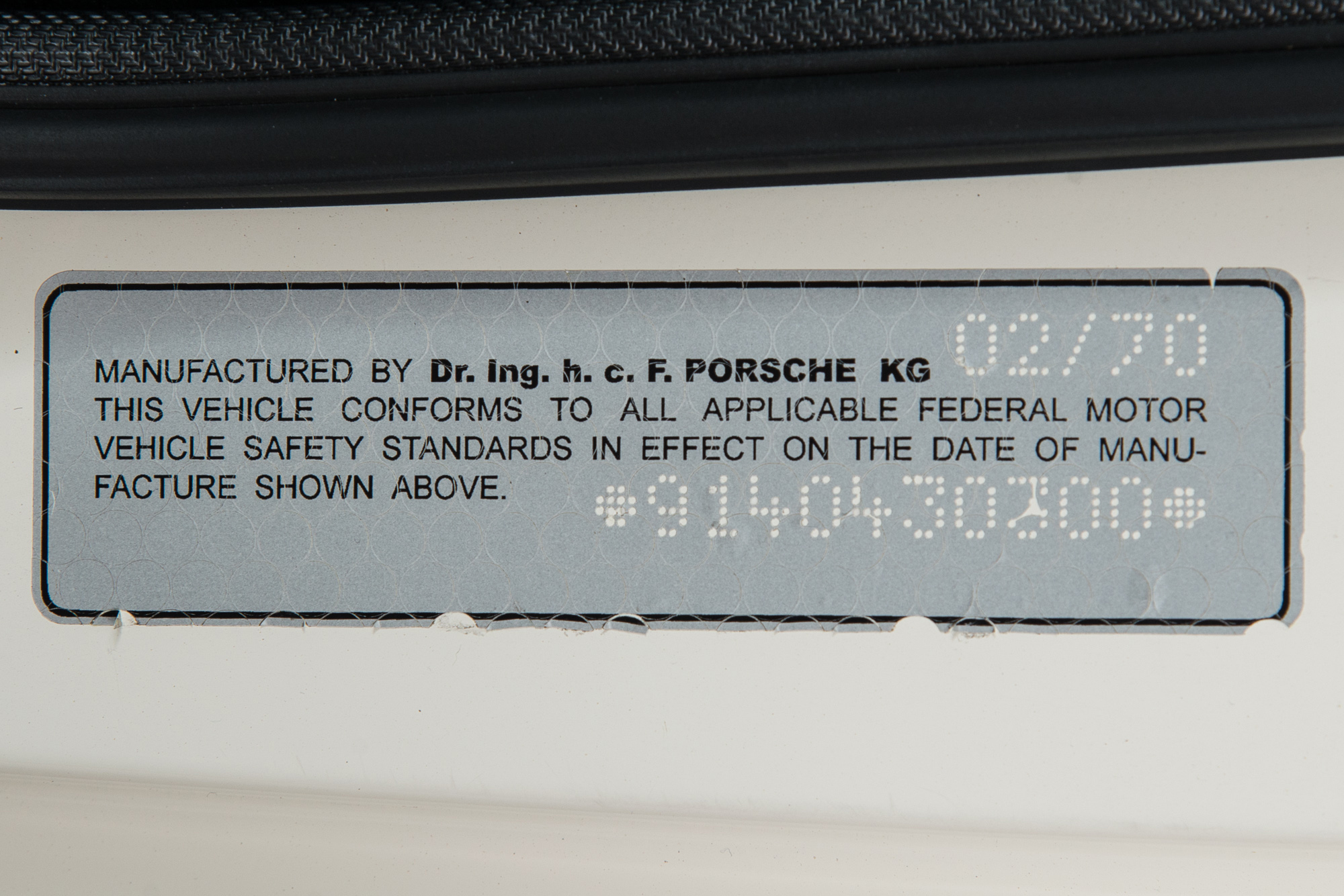 1970 Porsche 914-6 , LIGHT IVORY, VIN 9140430300, MILEAGE 394