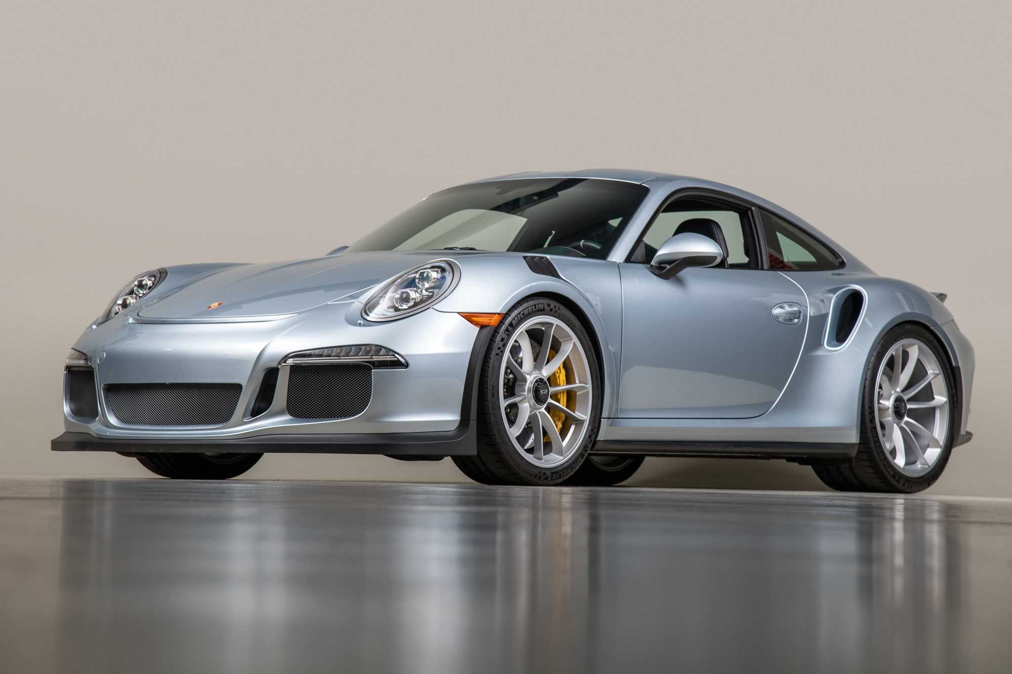 2016 Porsche 911 GT3 RS, LIQUID METAL CHROME BLUE METALLIC, VIN WP0AF2A92GS193911, MILEAGE 1409