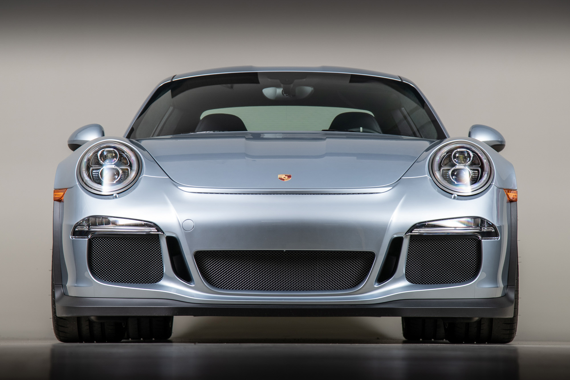 2016 Porsche 911 GT3 RS, LIQUID METAL CHROME BLUE METALLIC, VIN WP0AF2A92GS193911, MILEAGE 1409