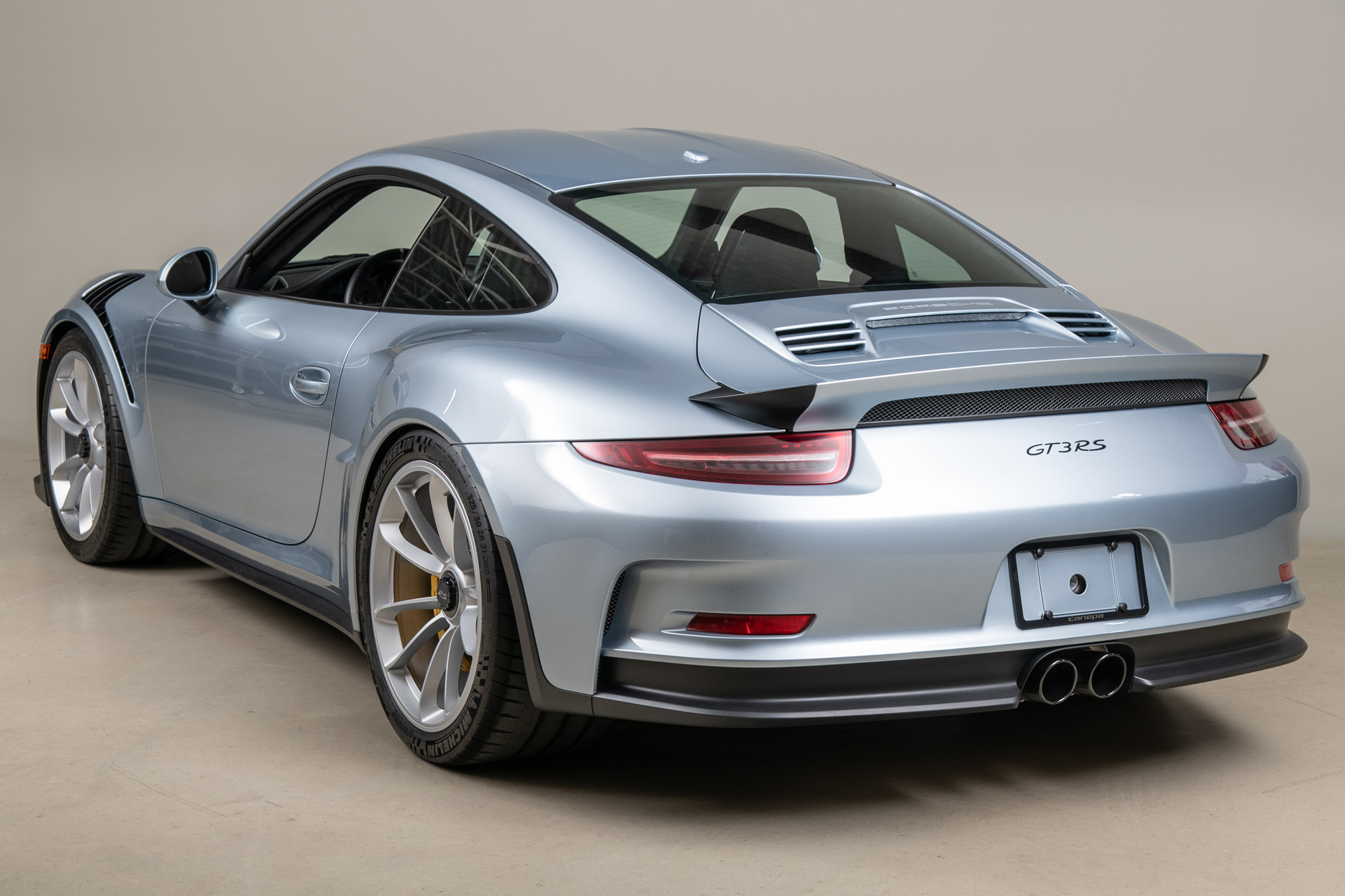 2016 Porsche 911 GT3 RS, LIQUID METAL CHROME BLUE METALLIC, VIN WP0AF2A92GS193911, MILEAGE 1409