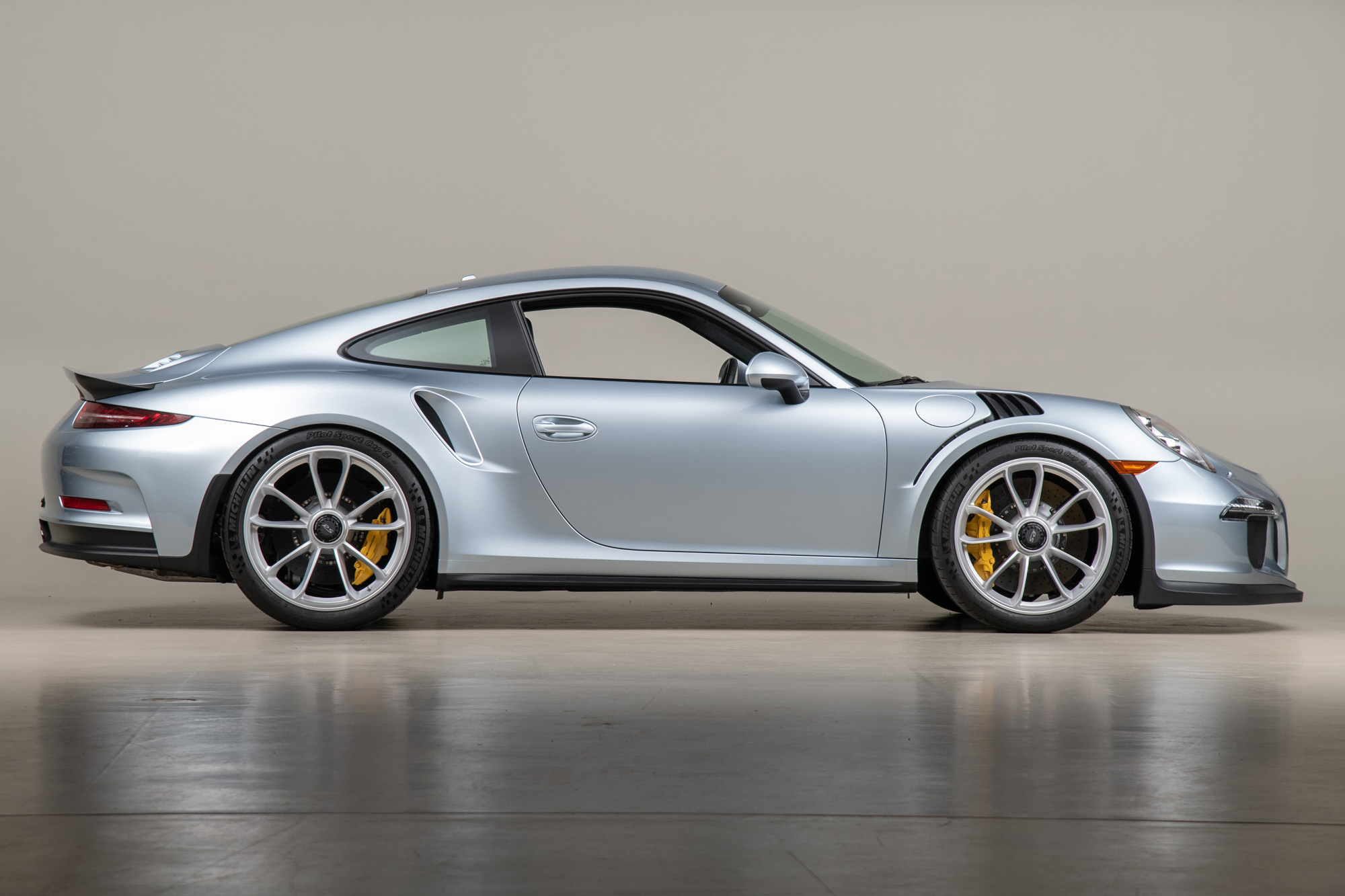 2016 Porsche 911 GT3 RS, LIQUID METAL CHROME BLUE METALLIC, VIN WP0AF2A92GS193911, MILEAGE 1409