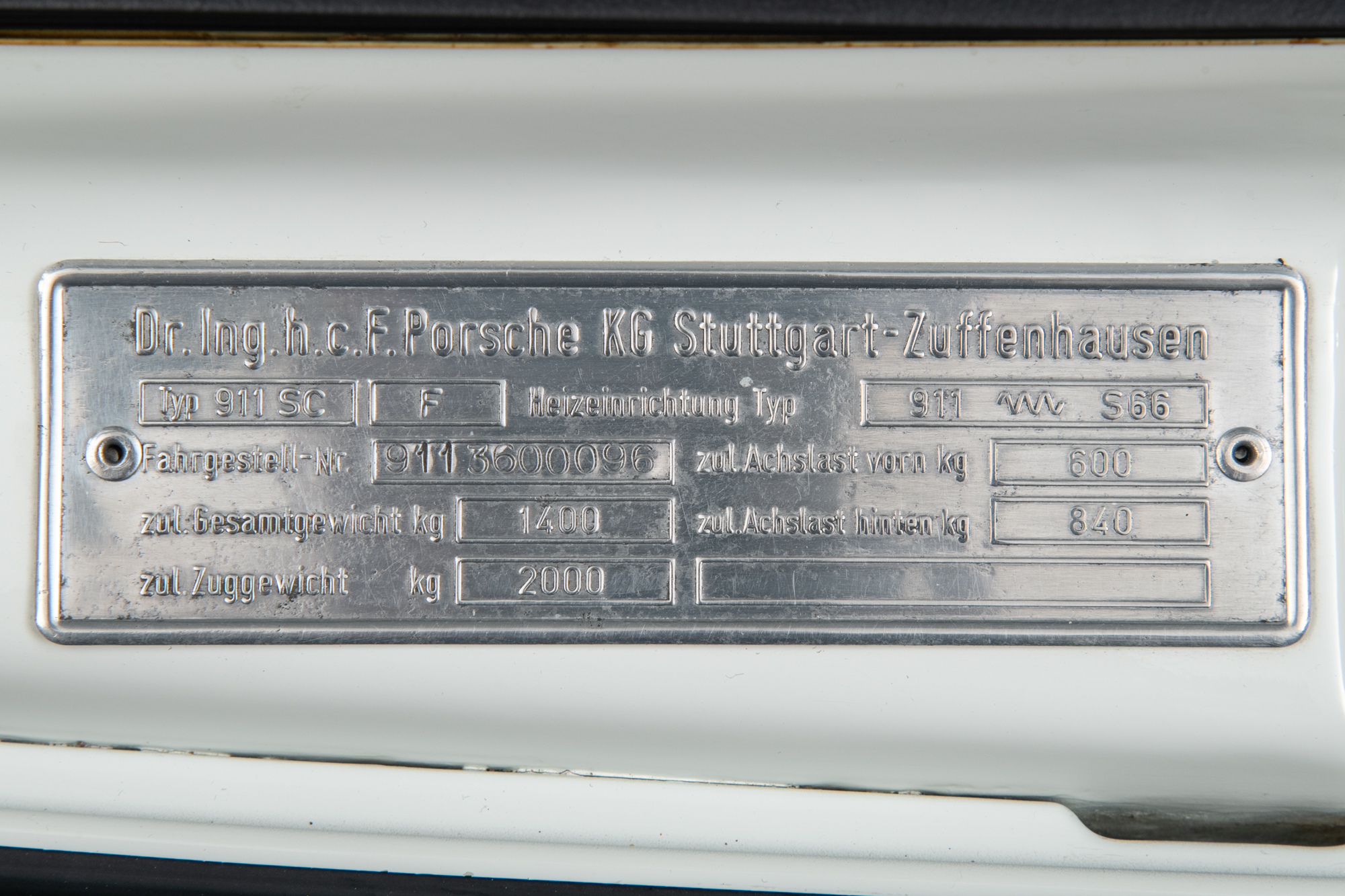 1973 Porsche 911 Carrera RS 1973 Porsche 911 Carrera RS , GRAND PRIX WHITE, VIN 9113600096, MILEAGE 91715