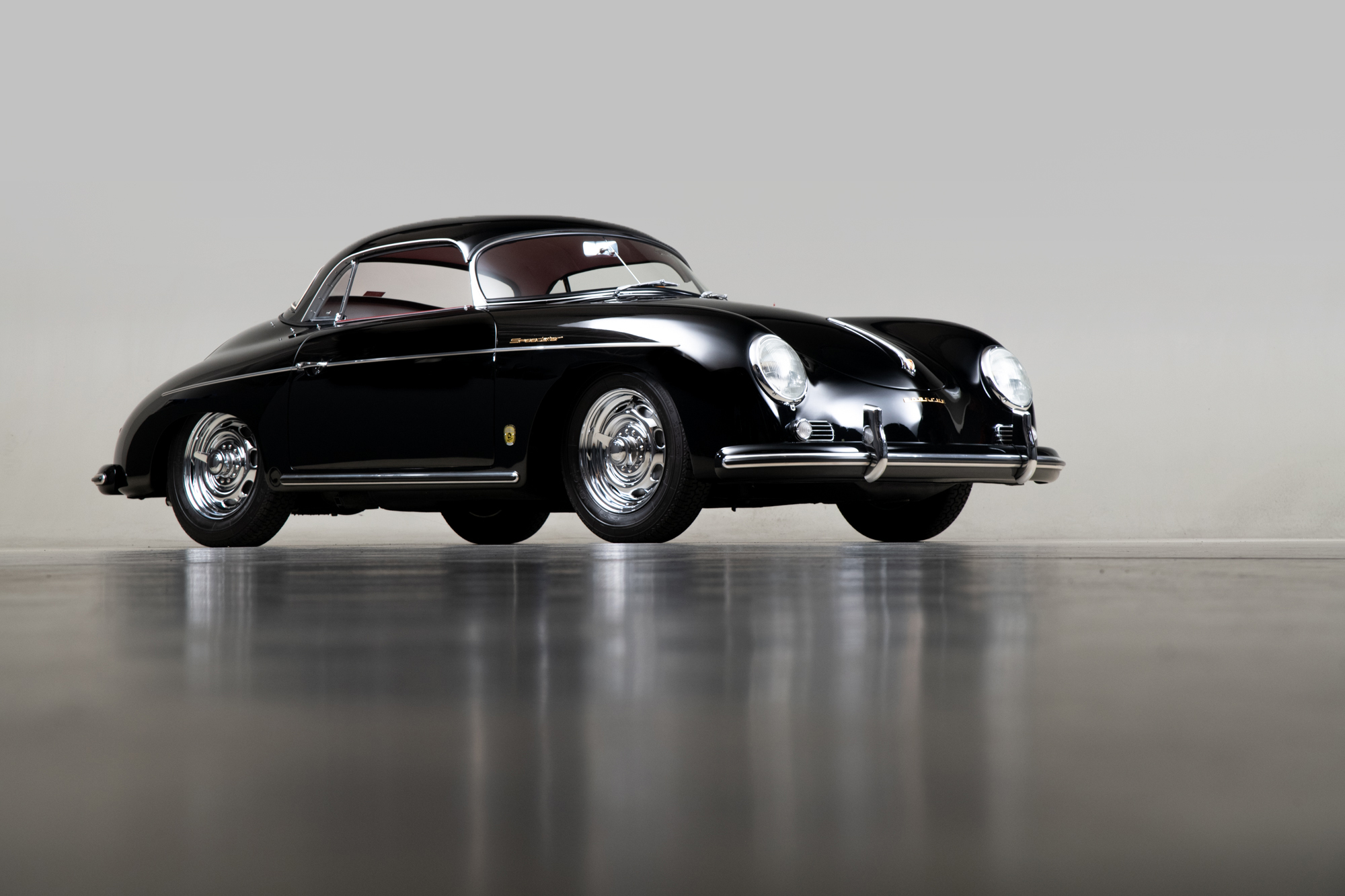 1957 Porsche 356 Speedster , BLACK, VIN 83411, MILEAGE 70084