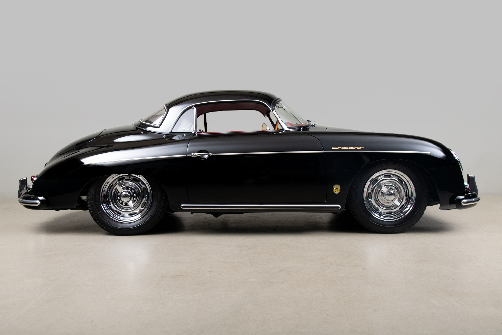 1957 Porsche 356 Speedster , BLACK, VIN 83411, MILEAGE 70084