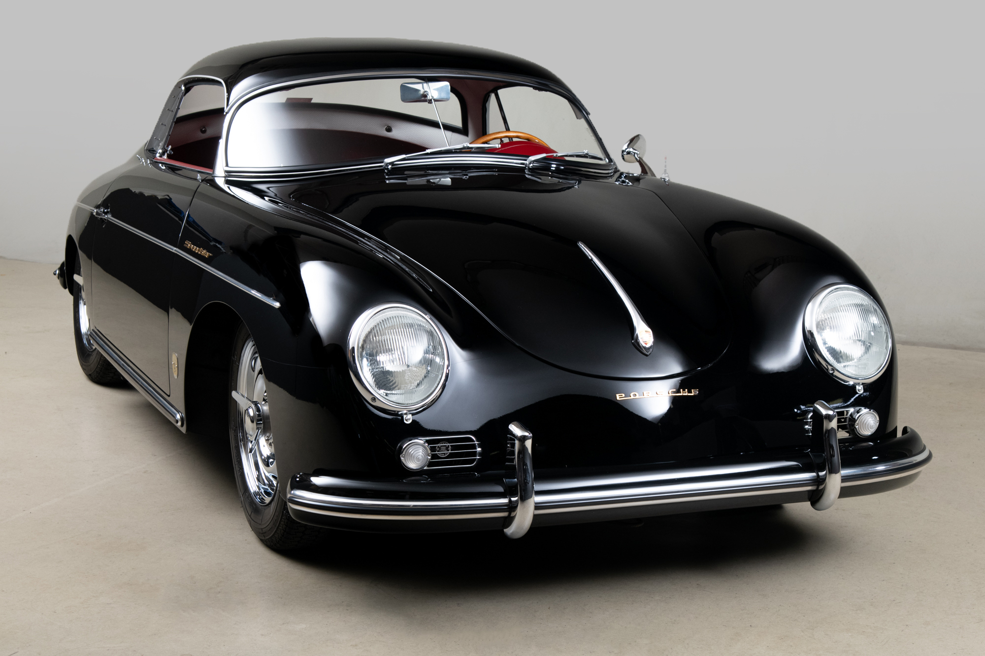 1957 Porsche 356 Speedster , BLACK, VIN 83411, MILEAGE 70084