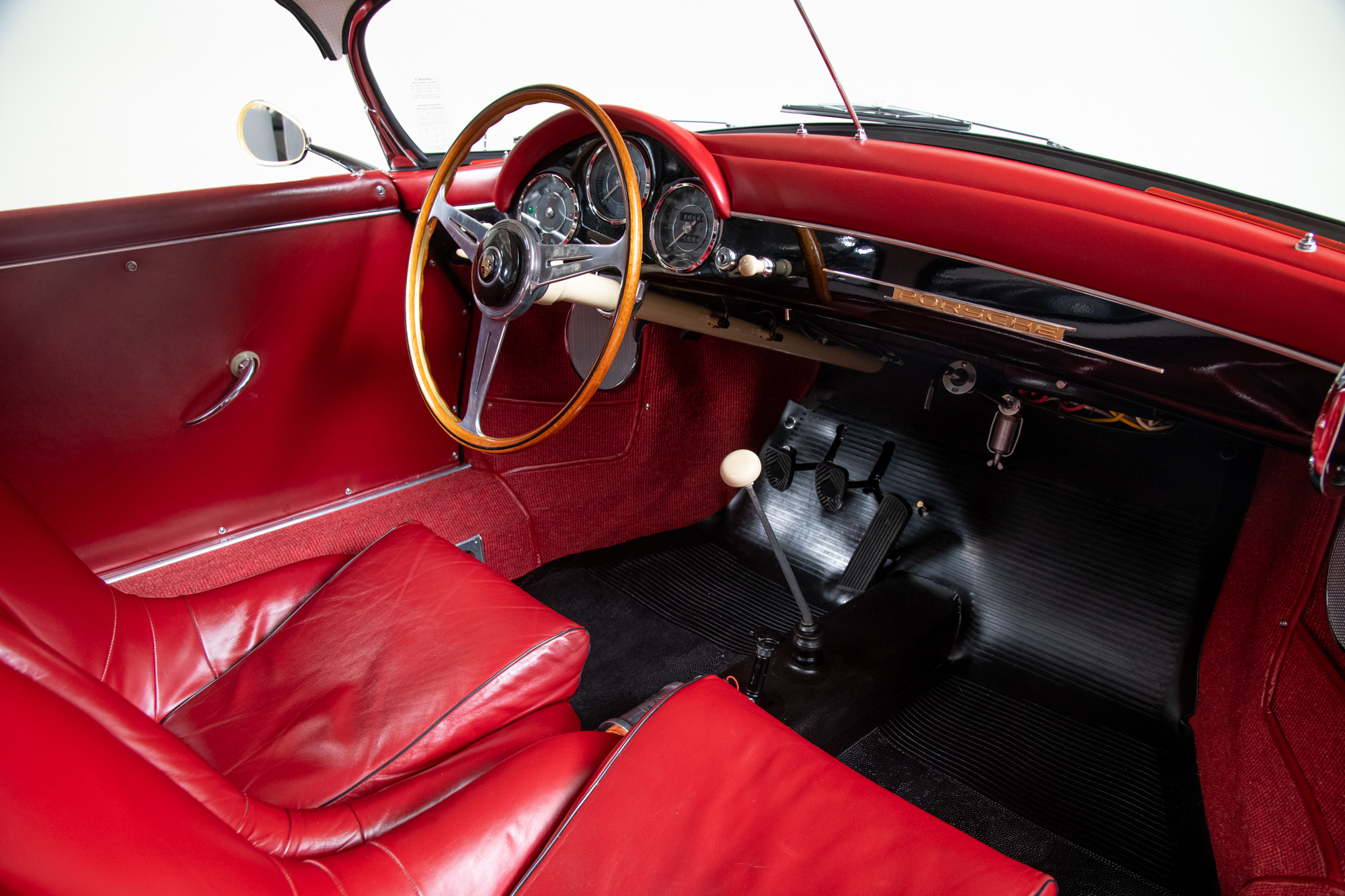 1957 Porsche 356 Speedster , BLACK, VIN 83411, MILEAGE 70084