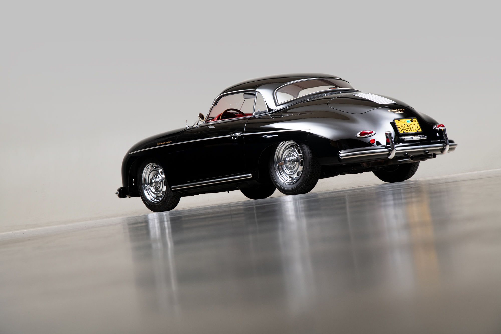 1957 Porsche 356 Speedster , BLACK, VIN 83411, MILEAGE 70084