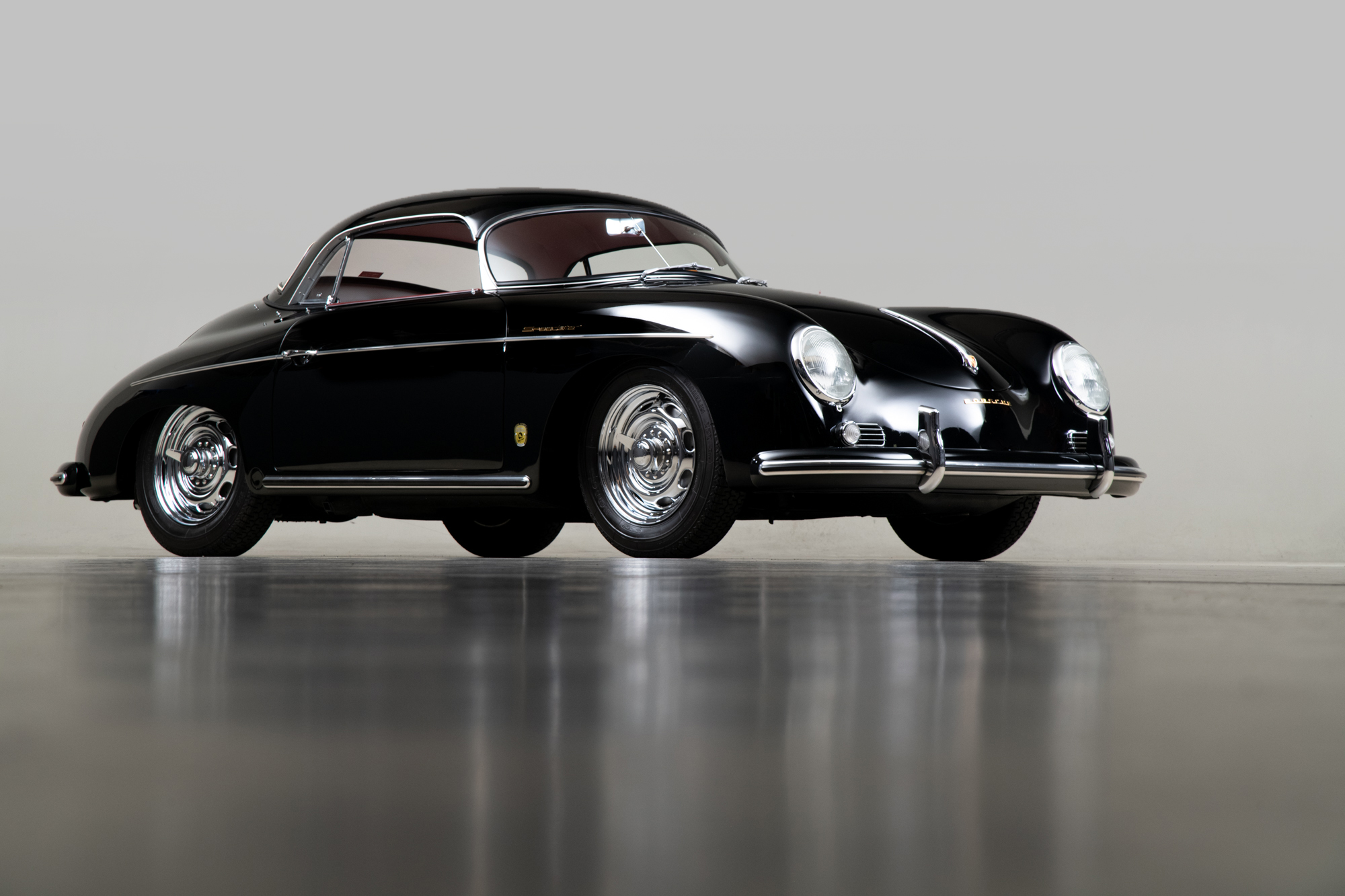 1957 Porsche 356 Speedster , BLACK, VIN 83411, MILEAGE 70084