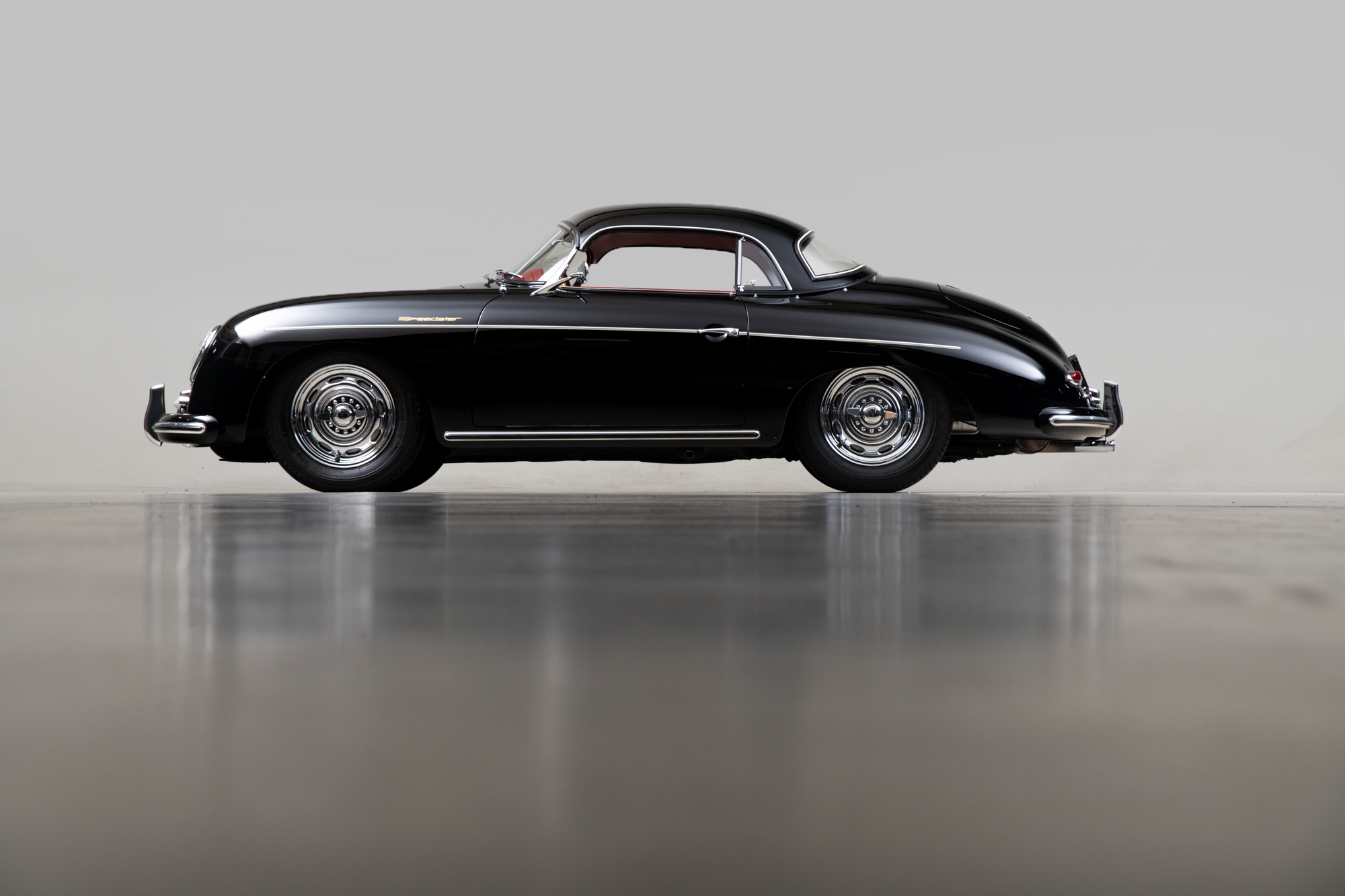 1957 Porsche 356 Speedster , BLACK, VIN 83411, MILEAGE 70084