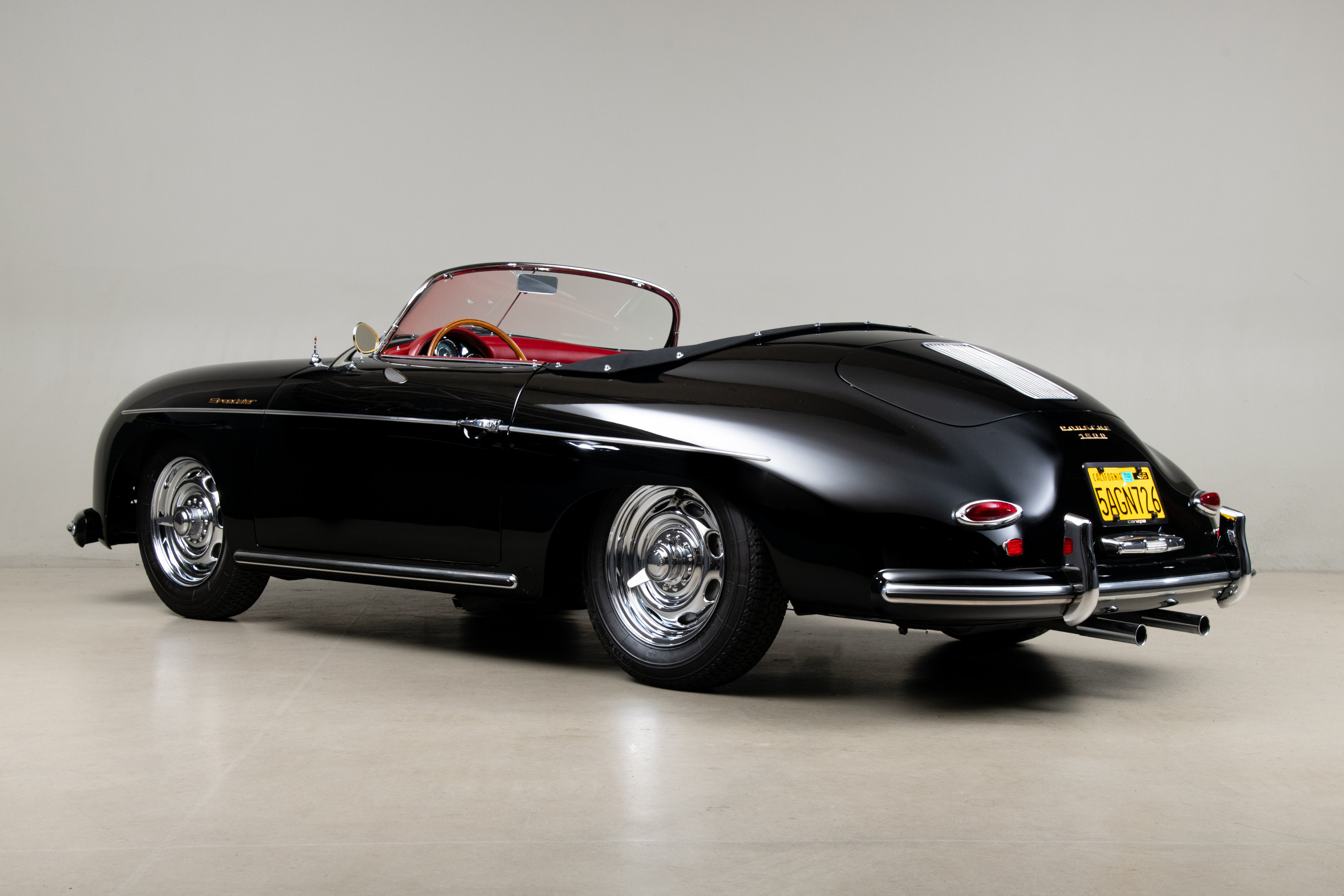 1957 Porsche 356 Speedster , BLACK, VIN 83411, MILEAGE 70084