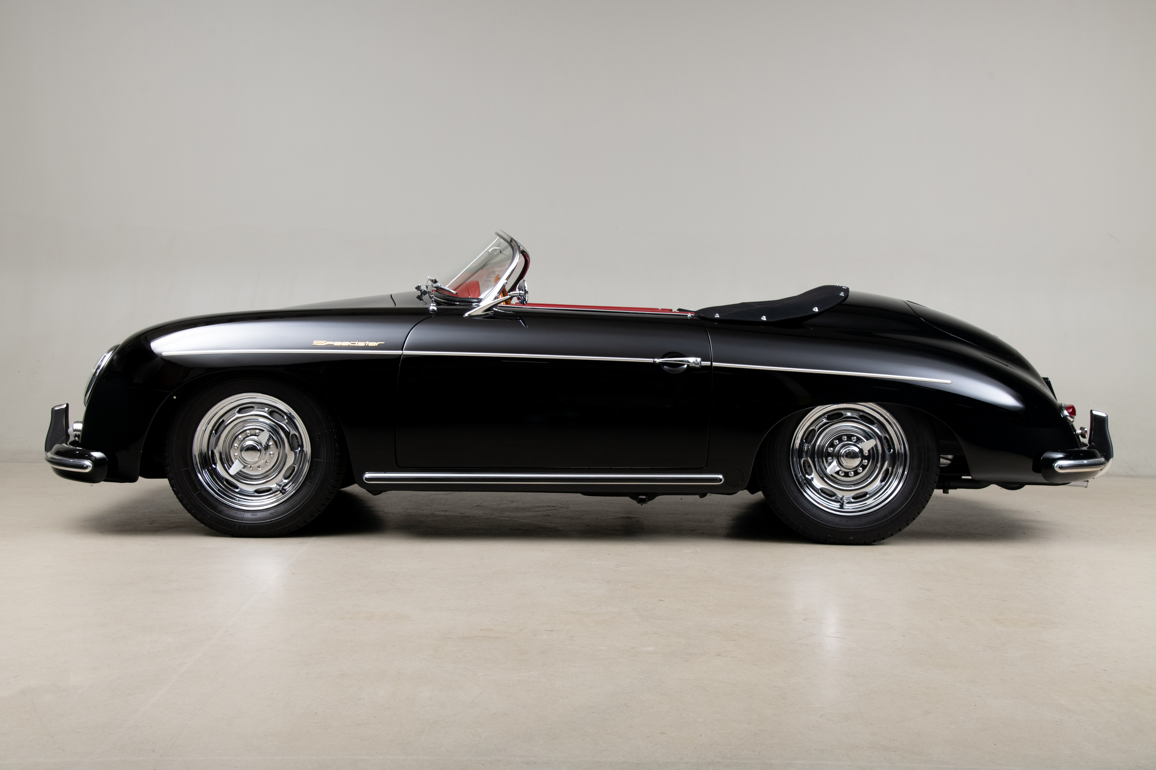 1957 Porsche 356 Speedster , BLACK, VIN 83411, MILEAGE 70084