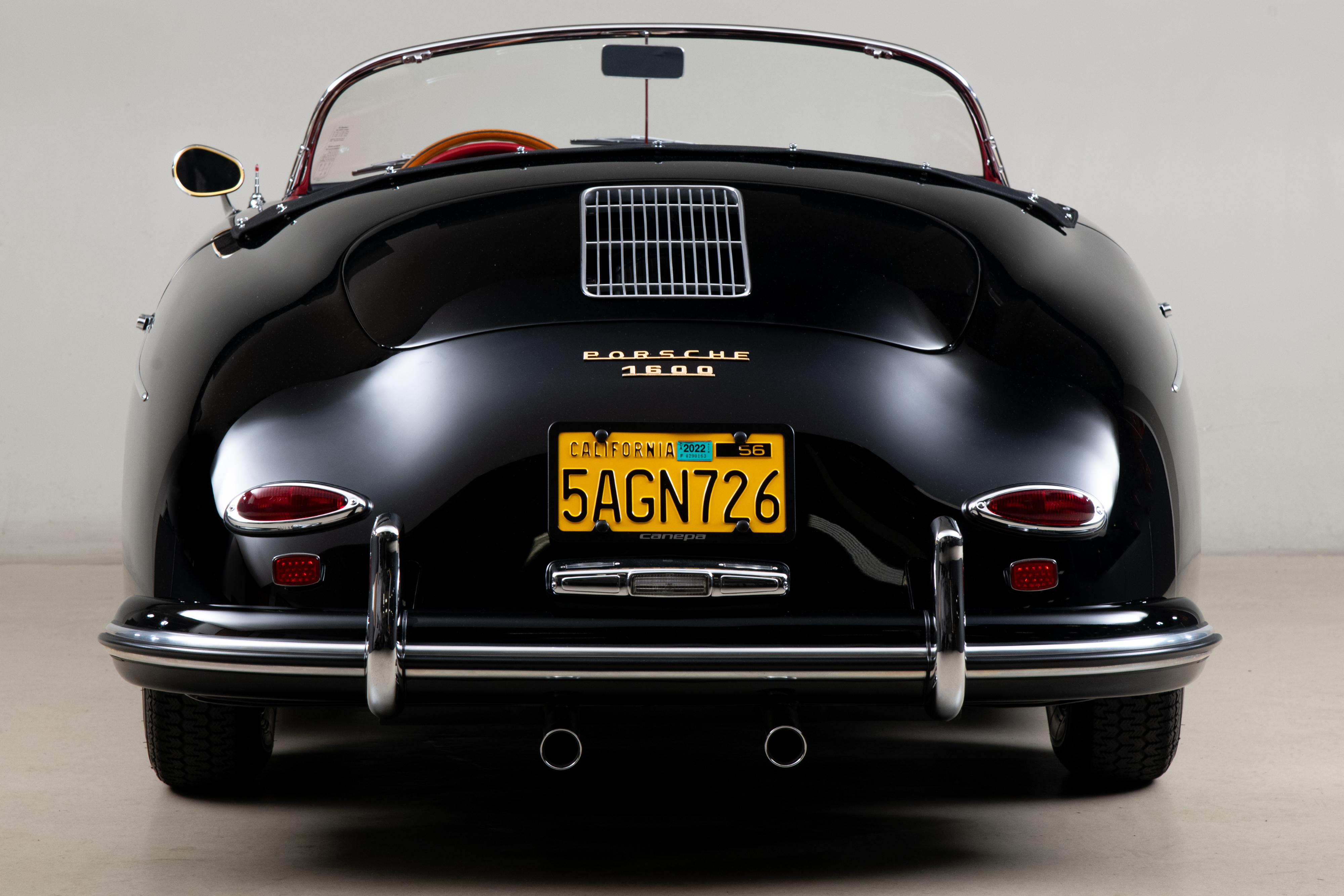 1957 Porsche 356 Speedster , BLACK, VIN 83411, MILEAGE 70084