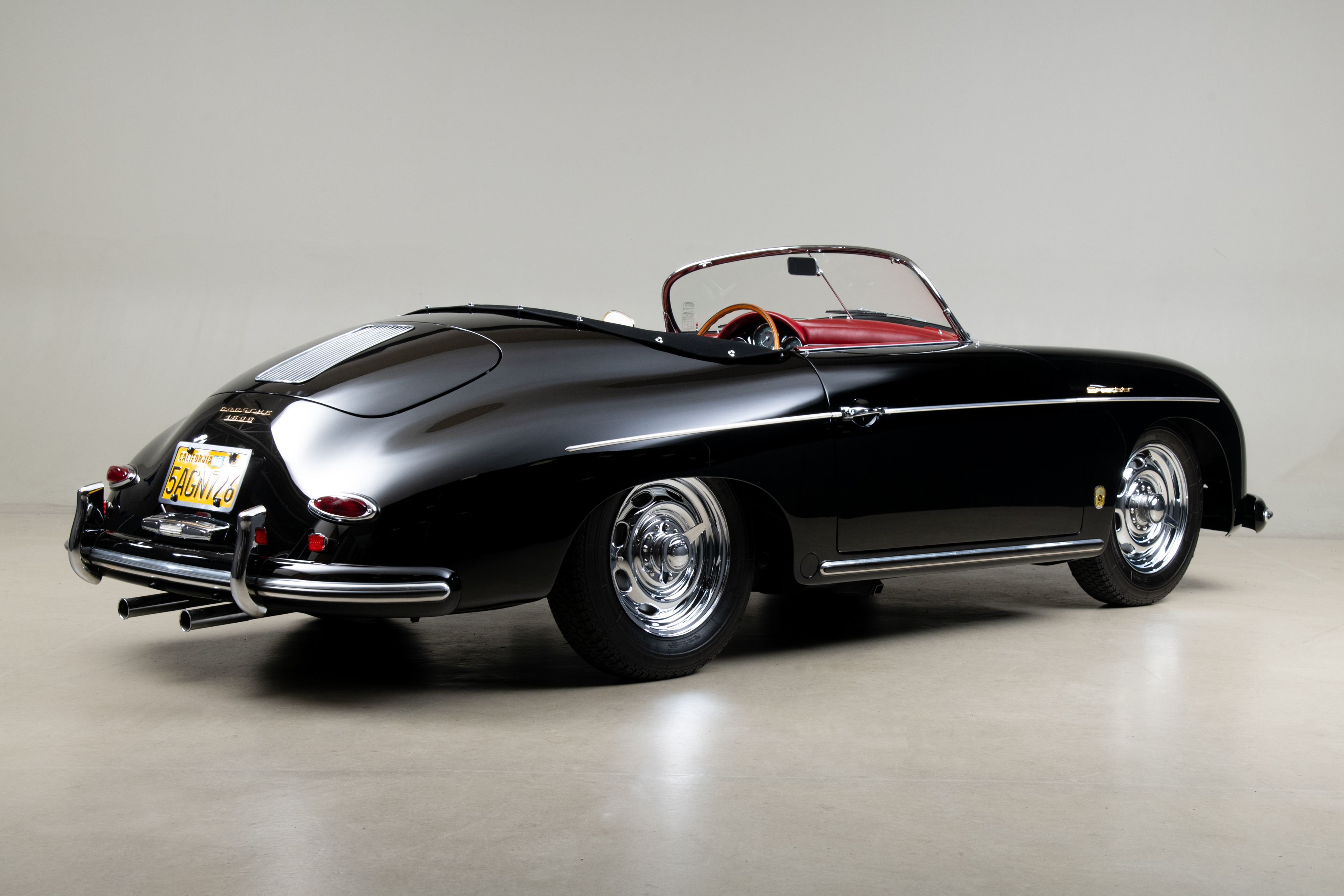 1957 Porsche 356 Speedster , BLACK, VIN 83411, MILEAGE 70084