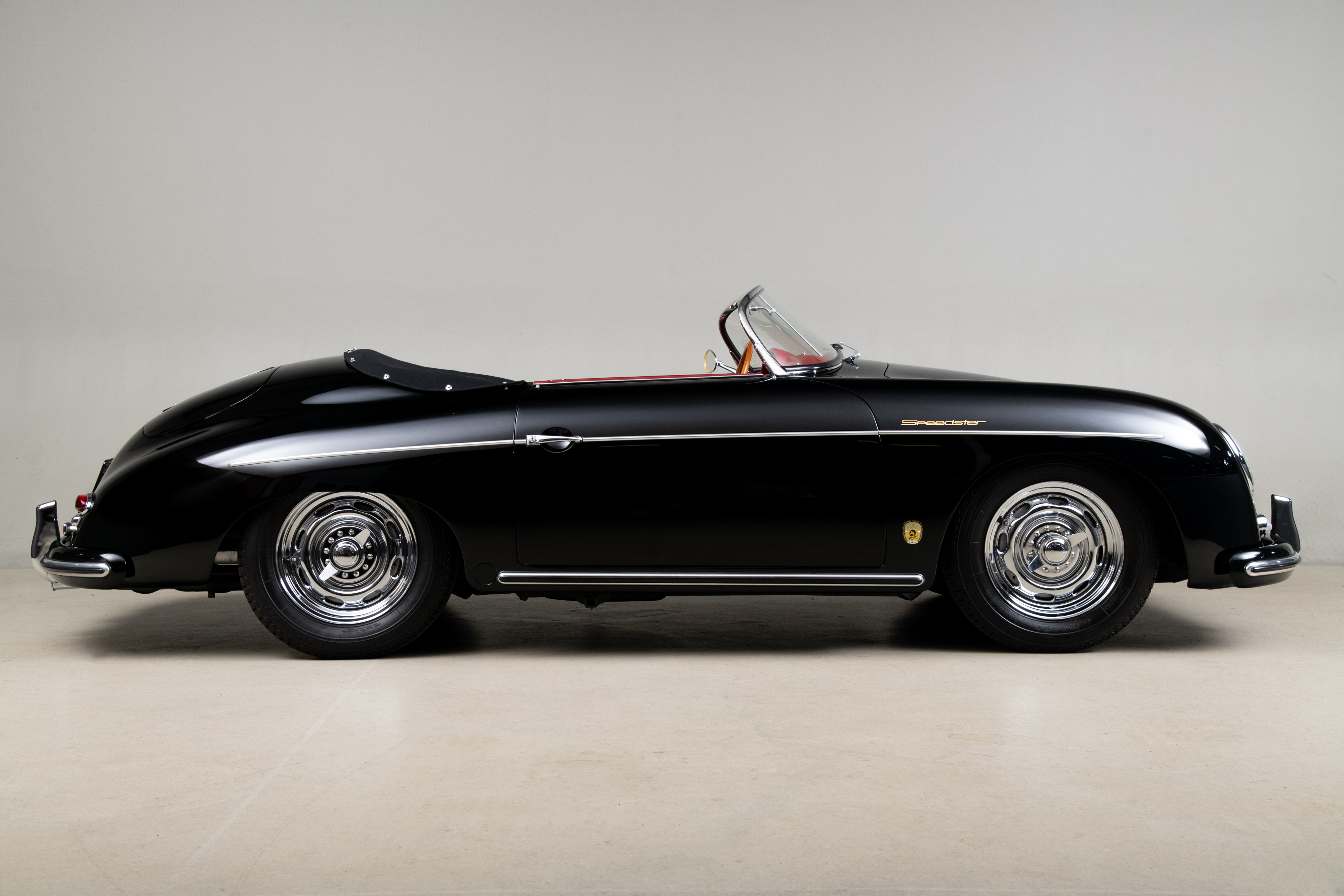 1957 Porsche 356 Speedster , BLACK, VIN 83411, MILEAGE 70084