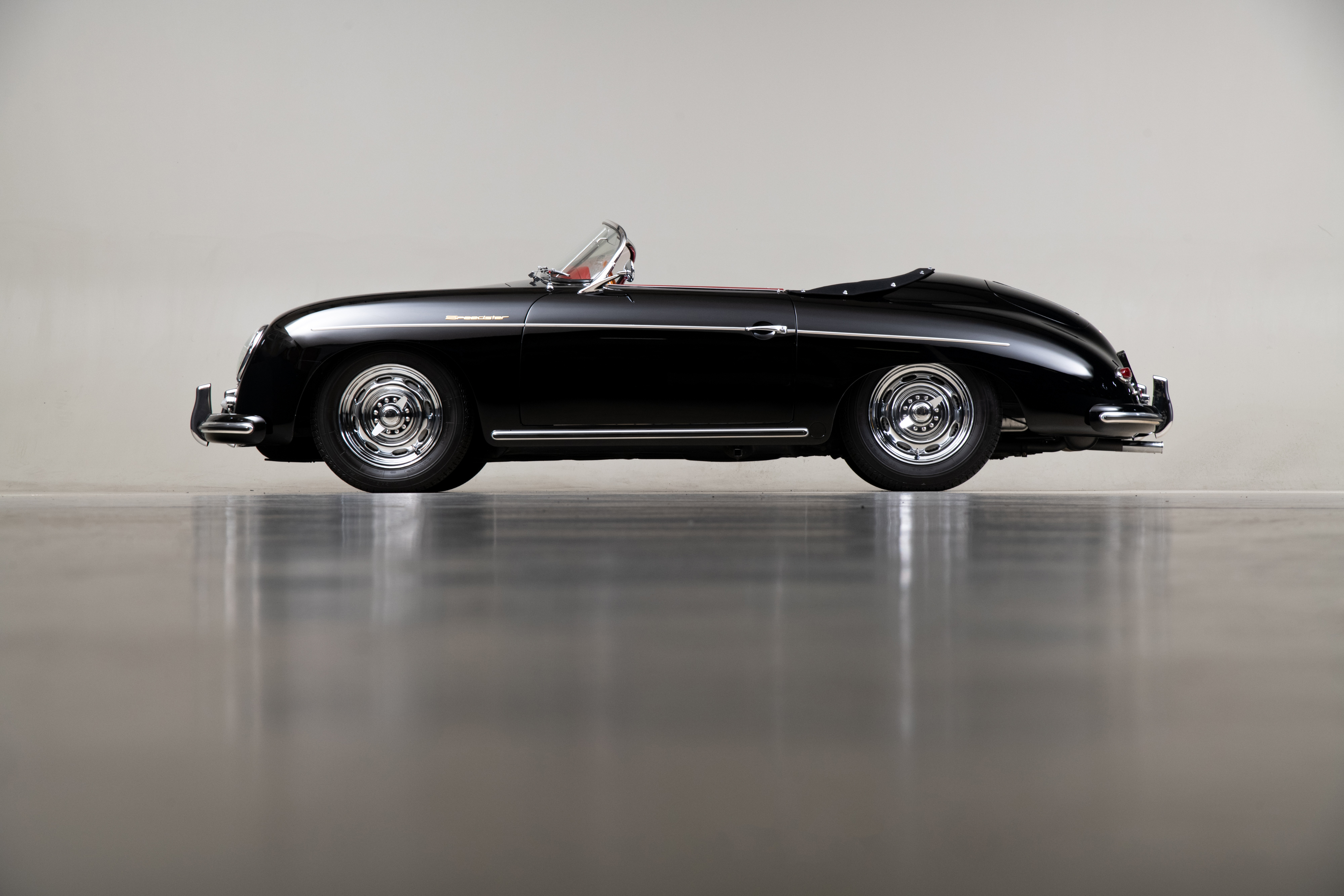 1957 Porsche 356 Speedster , BLACK, VIN 83411, MILEAGE 70084