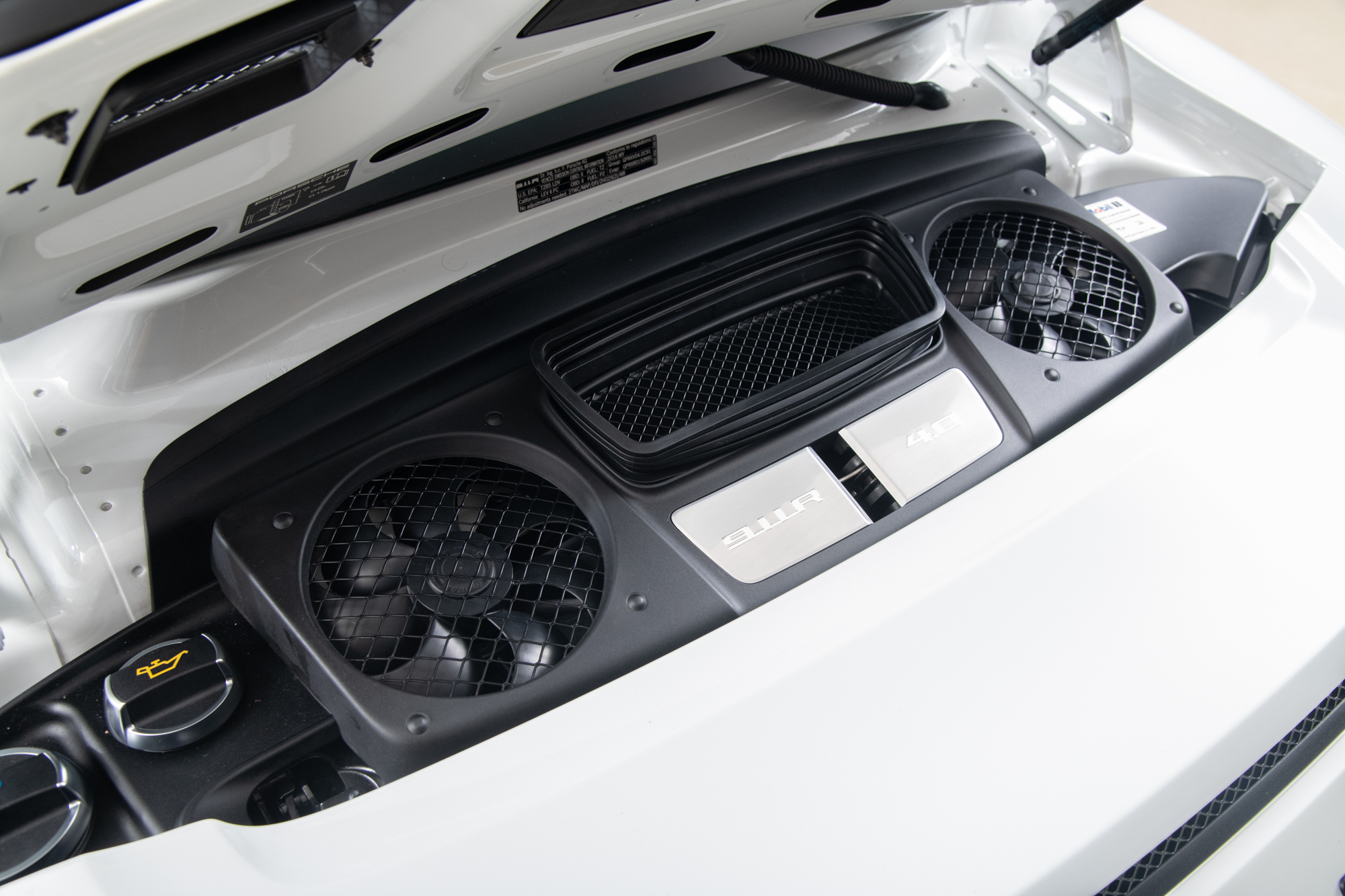 2016 Porsche 911R , WHITE, VIN WP0AF2A94GS195336, MILEAGE 874