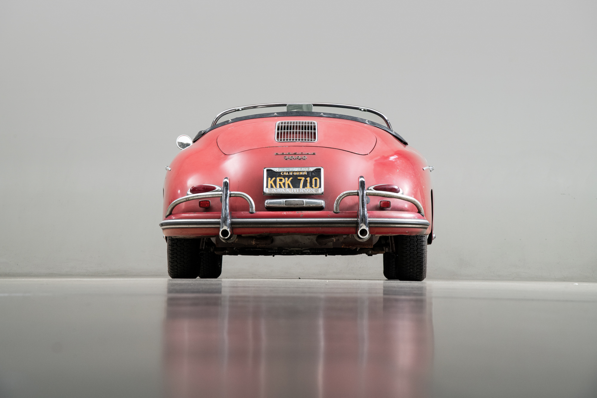 1958 Porsche 356 Speedster 1600 Super , RED, VIN 84826, MILEAGE 71533
