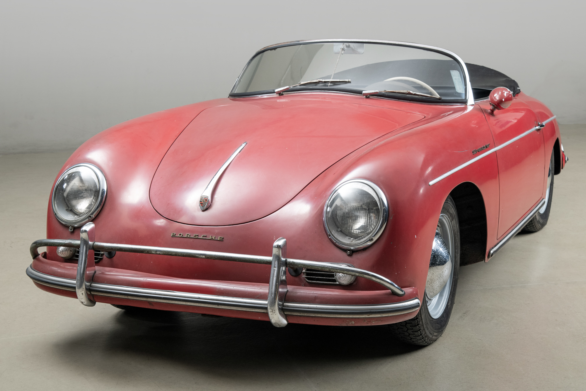 1958 Porsche 356 Speedster 1600 Super , RED, VIN 84826, MILEAGE 71533