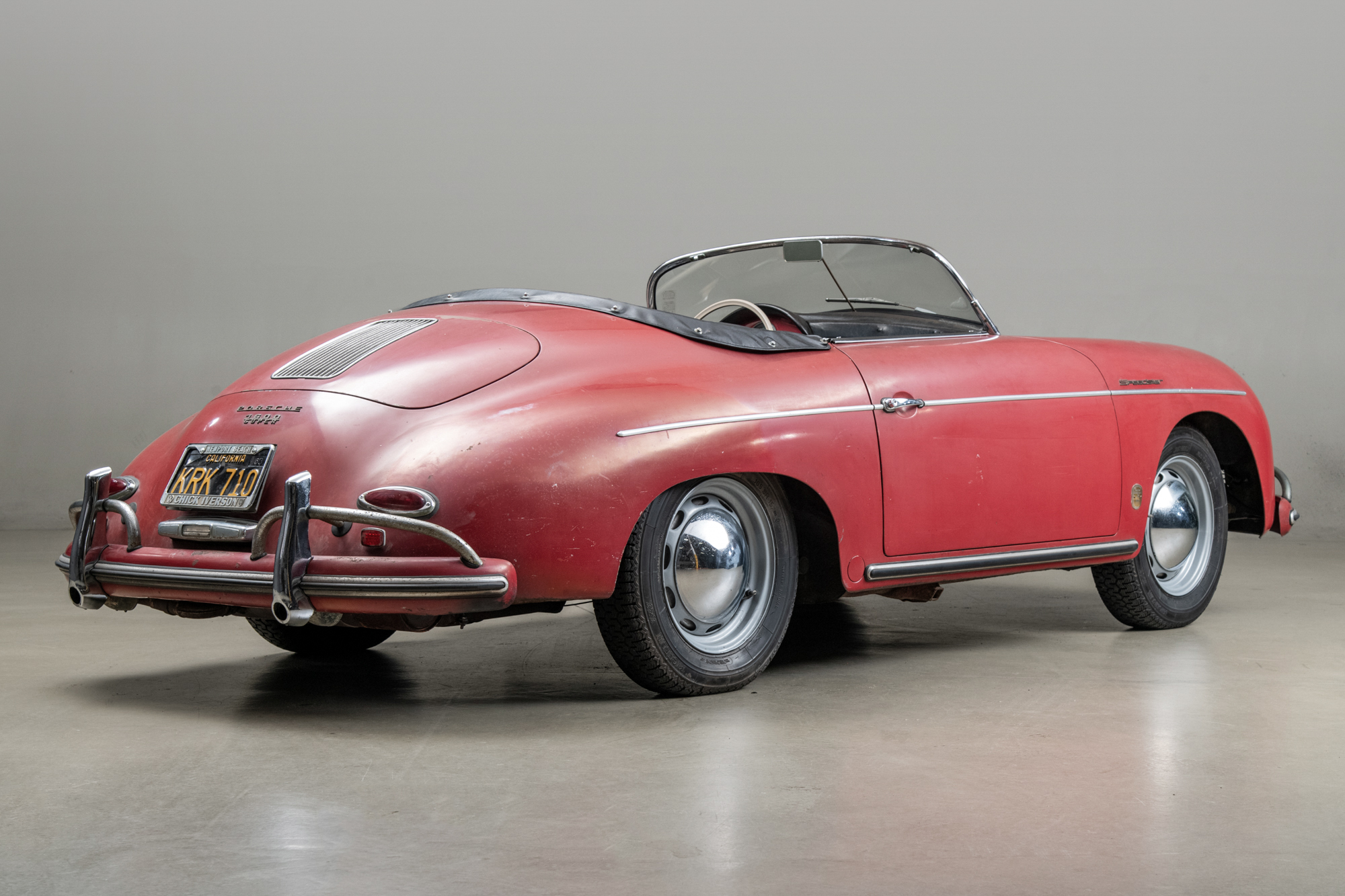 1958 Porsche 356 Speedster 1600 Super , RED, VIN 84826, MILEAGE 71533
