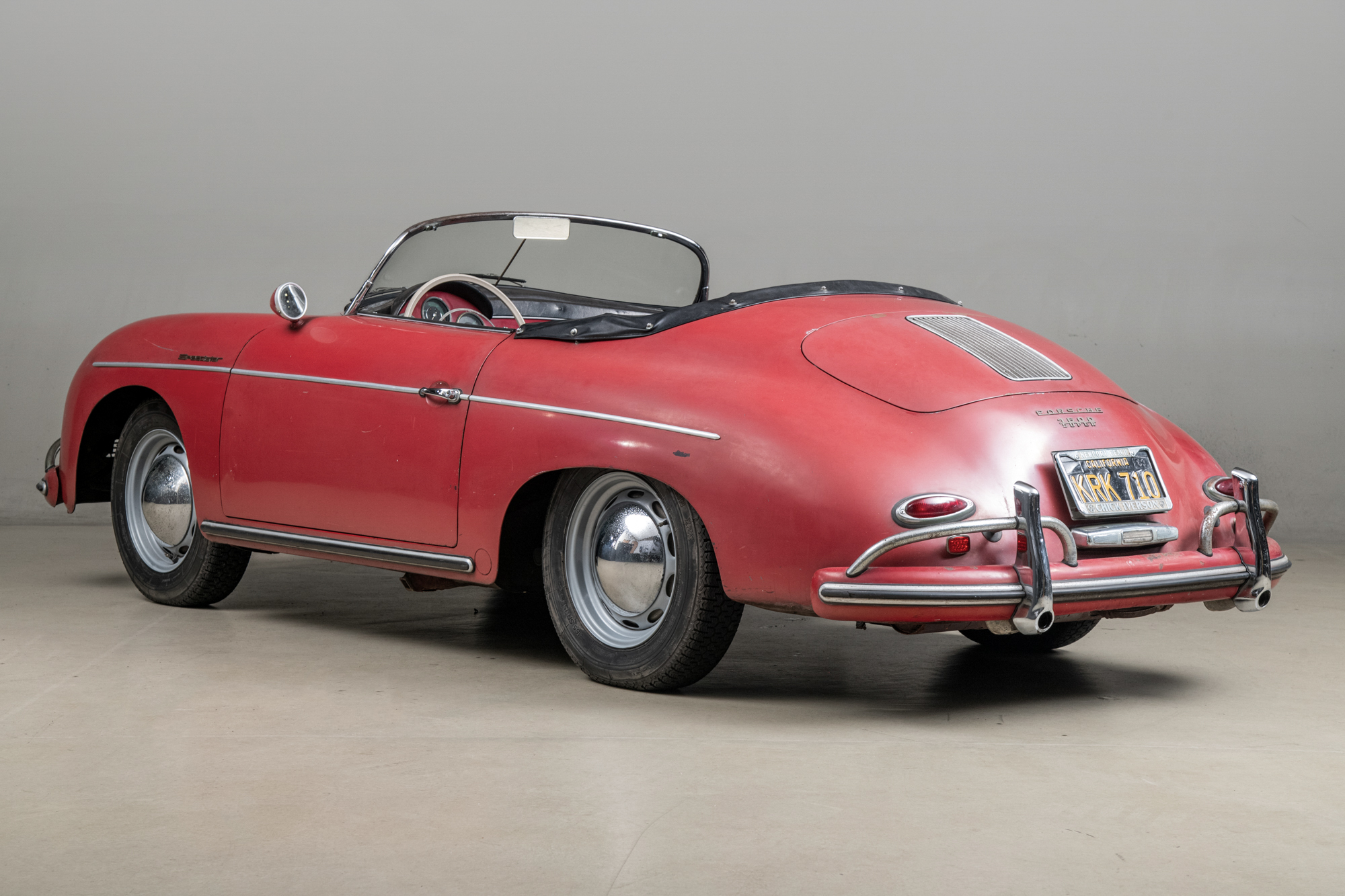 1958 Porsche 356 Speedster 1600 Super , RED, VIN 84826, MILEAGE 71533