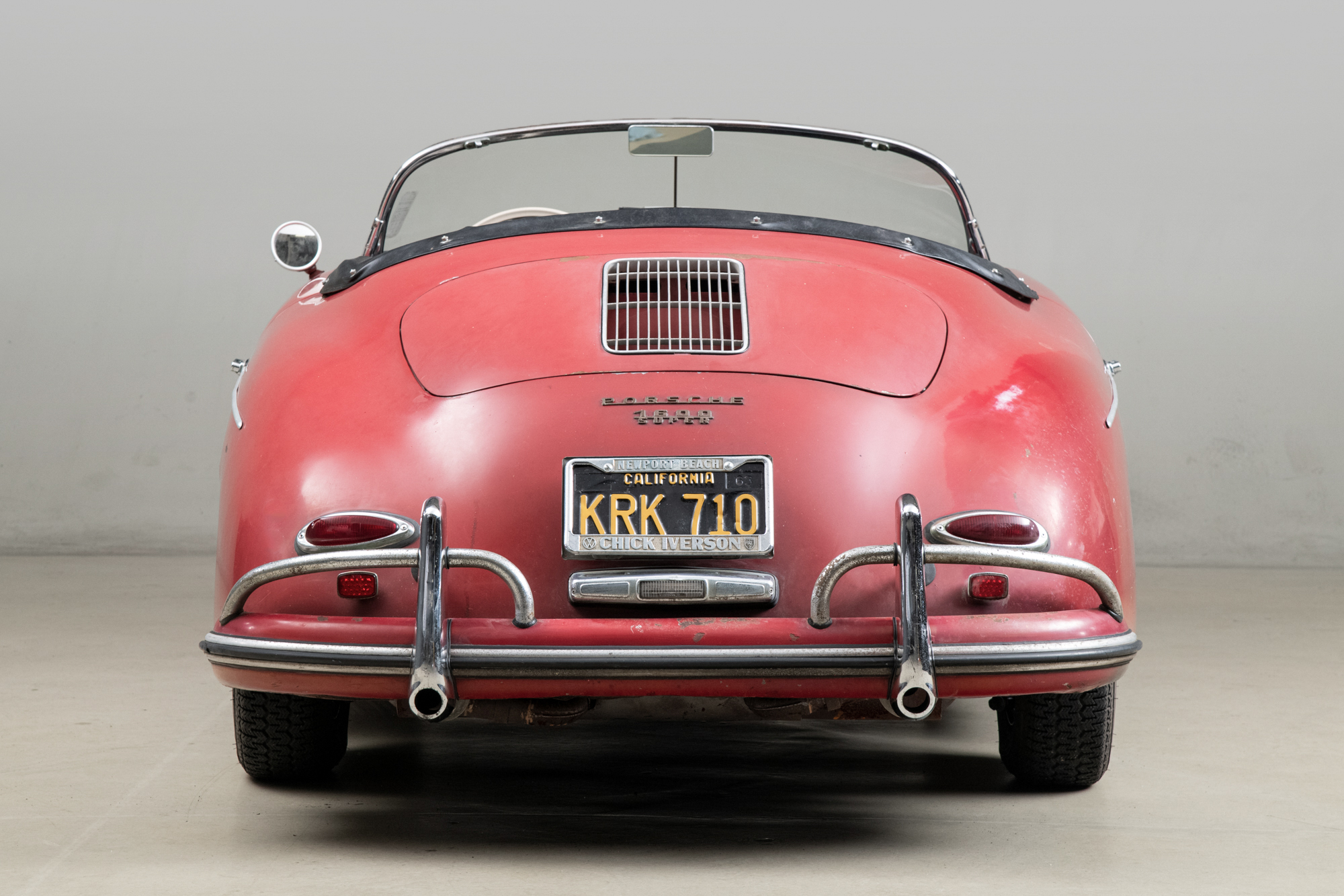 1958 Porsche 356 Speedster 1600 Super , RED, VIN 84826, MILEAGE 71533
