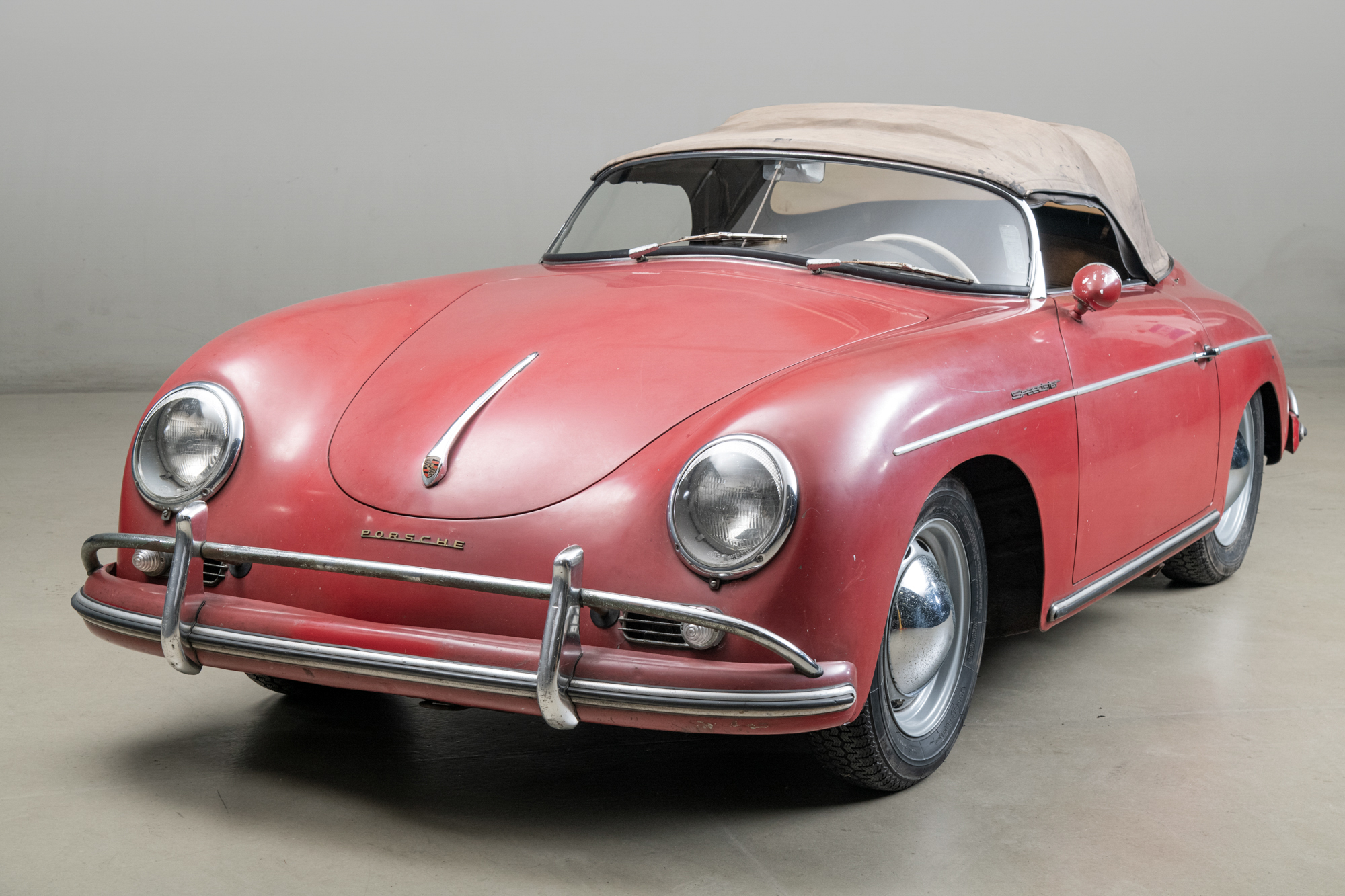 1958 Porsche 356 Speedster 1600 Super , RED, VIN 84826, MILEAGE 71533