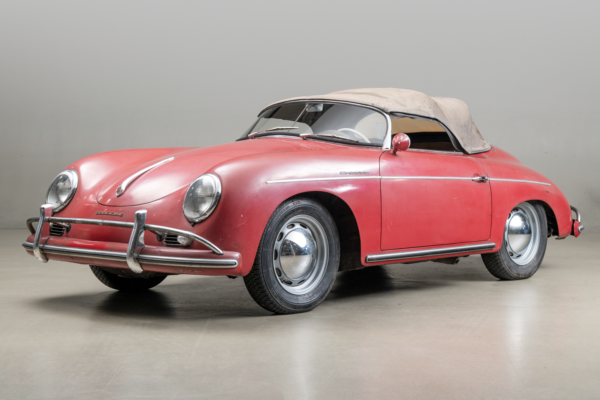 1958 Porsche 356 Speedster 1600 Super , RED, VIN 84826, MILEAGE 71533