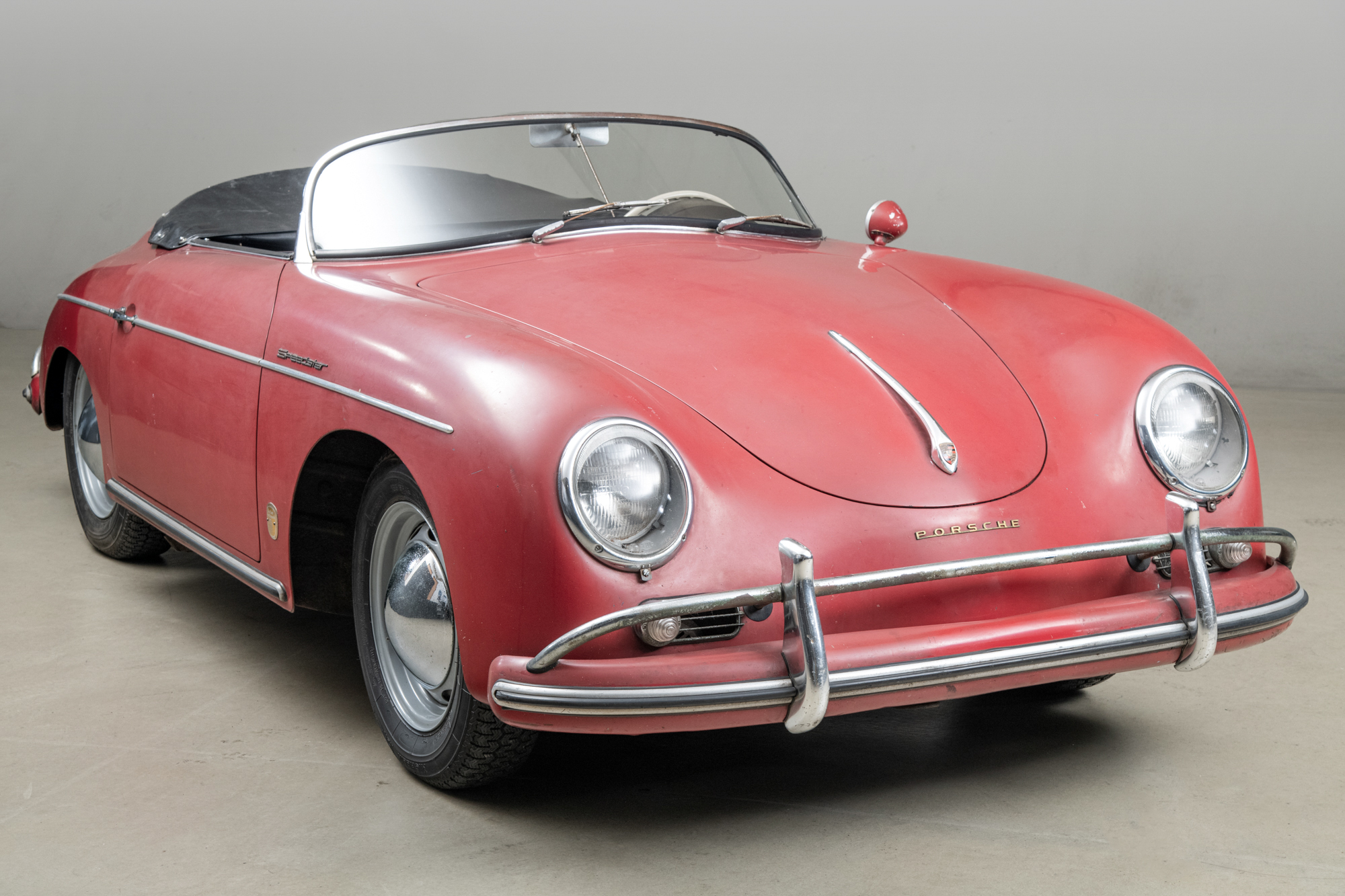 1958 Porsche 356 Speedster 1600 Super , RED, VIN 84826, MILEAGE 71533