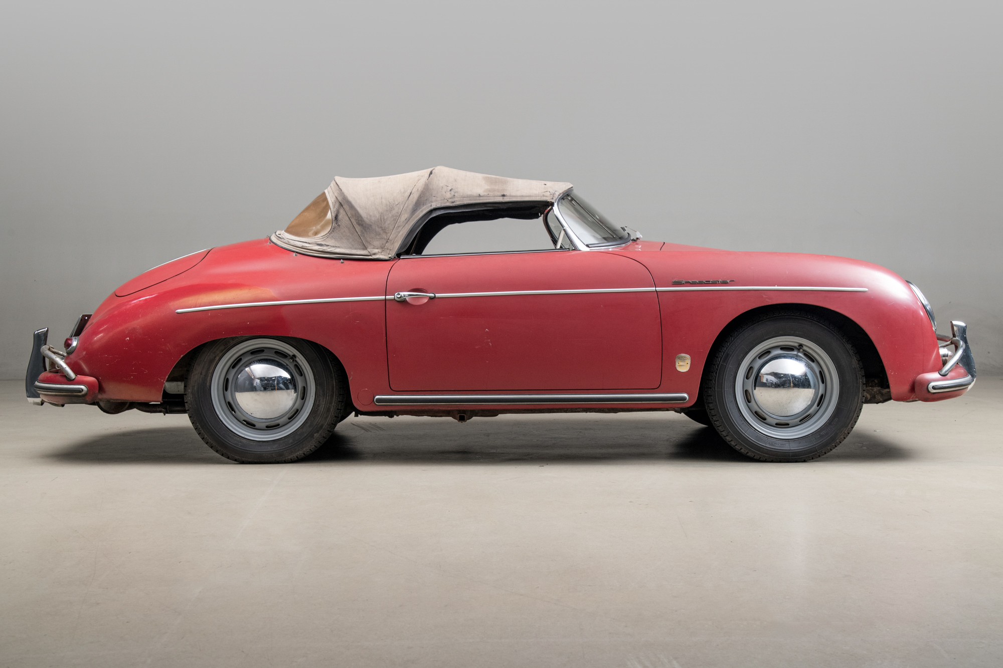1958 Porsche 356 Speedster 1600 Super , RED, VIN 84826, MILEAGE 71533