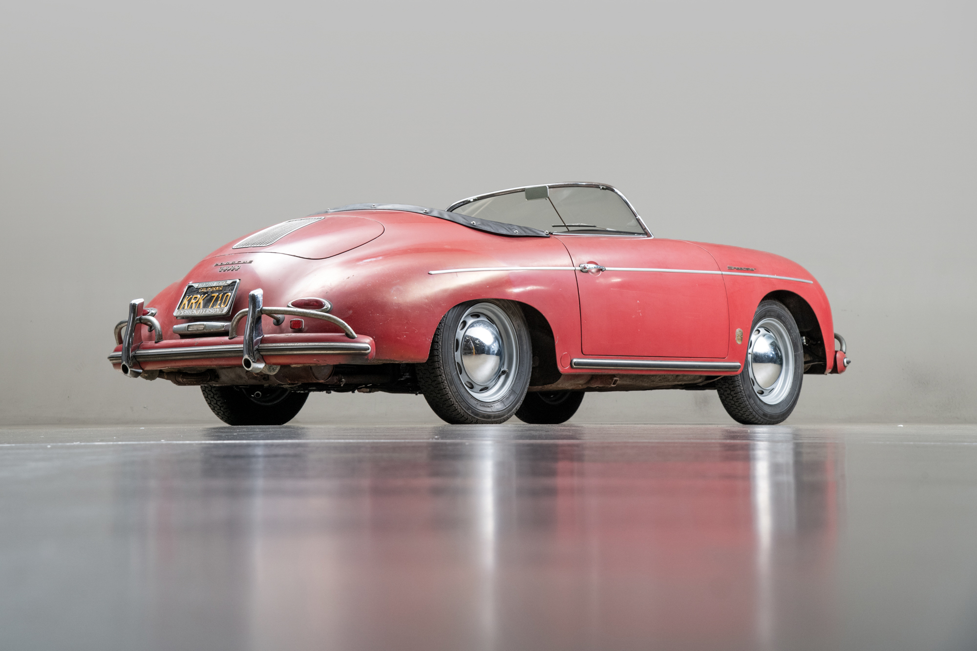 1958 Porsche 356 Speedster 1600 Super , RED, VIN 84826, MILEAGE 71533