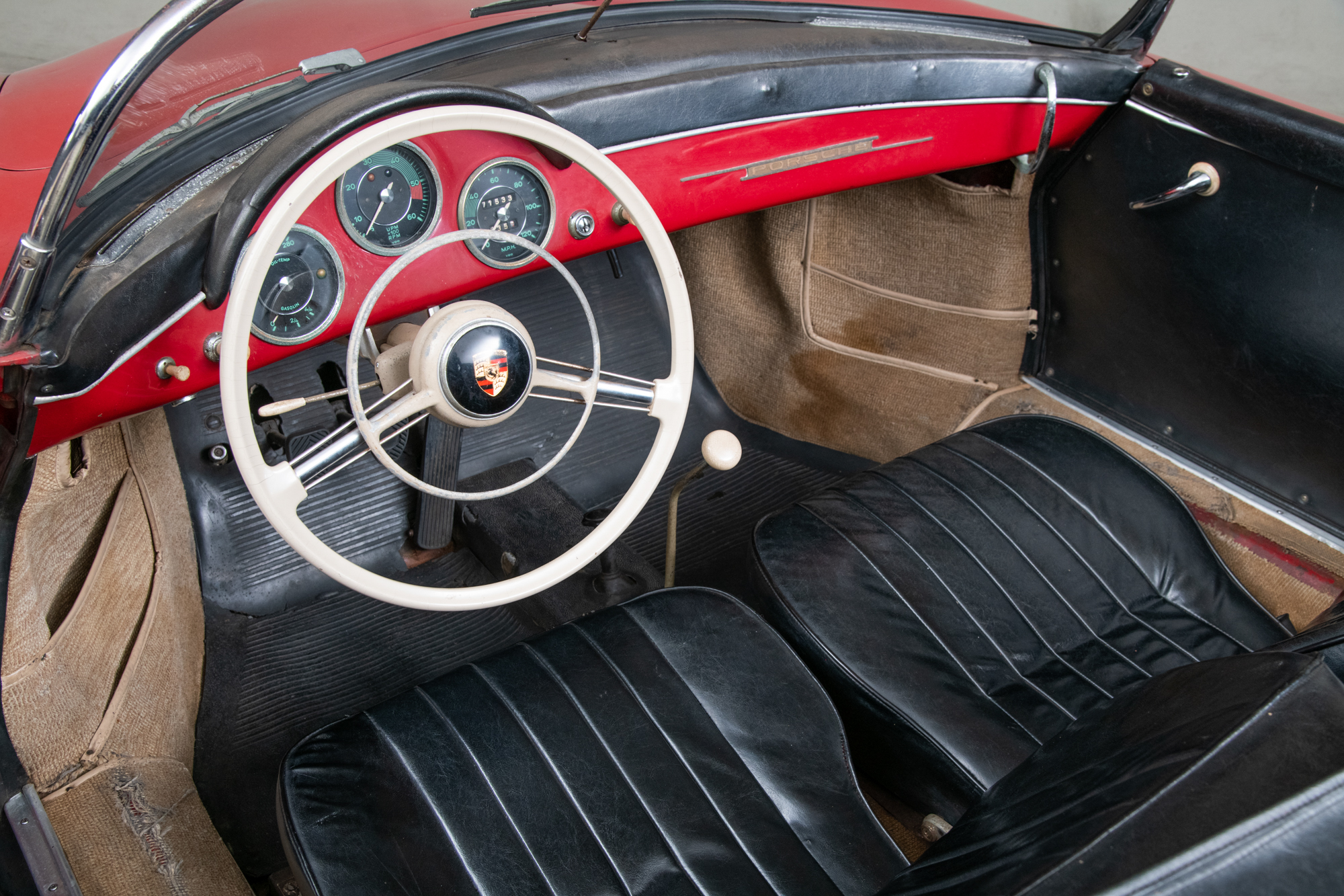 1958 Porsche 356 Speedster 1600 Super , RED, VIN 84826, MILEAGE 71533