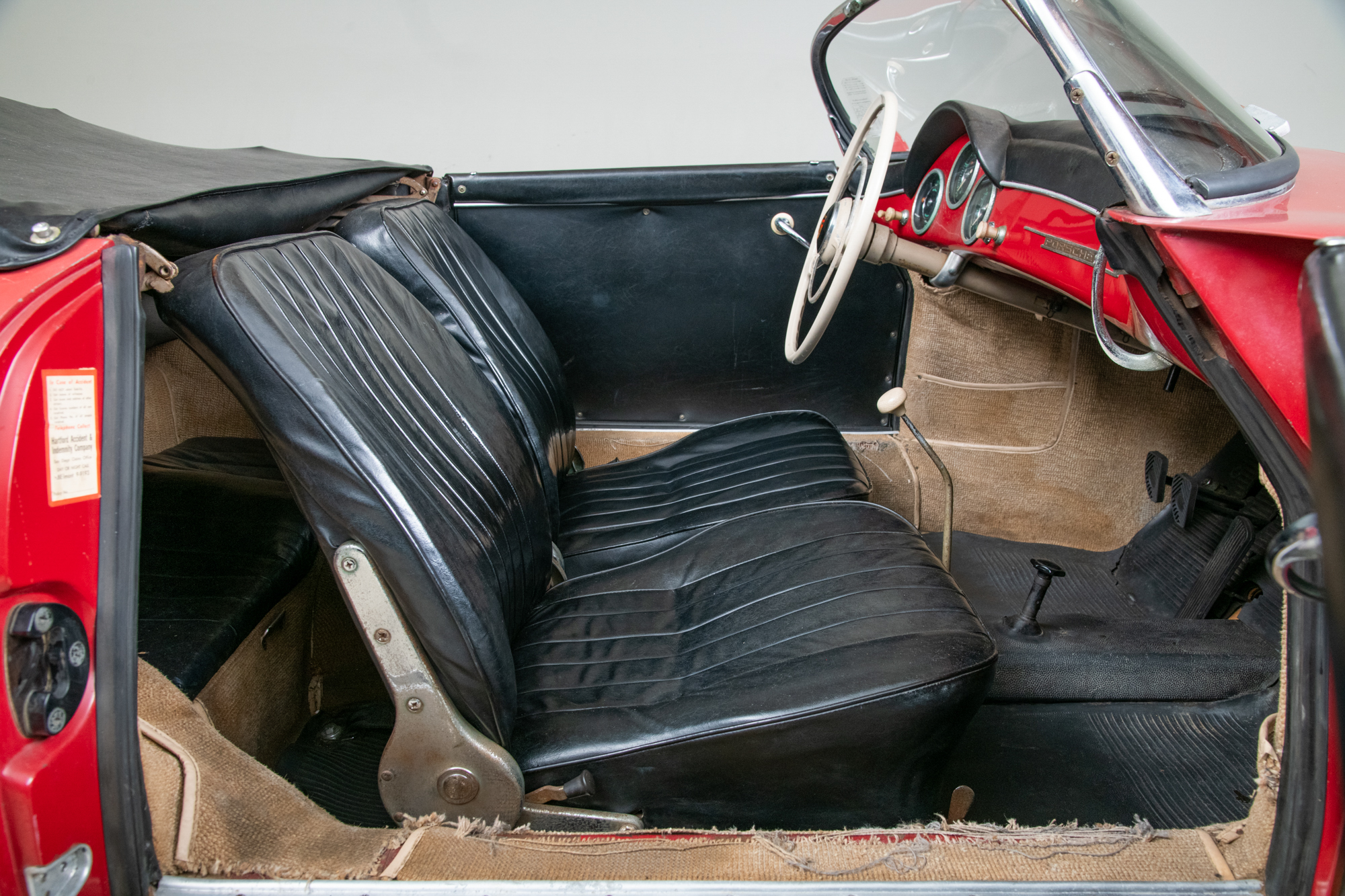 1958 Porsche 356 Speedster 1600 Super , RED, VIN 84826, MILEAGE 71533