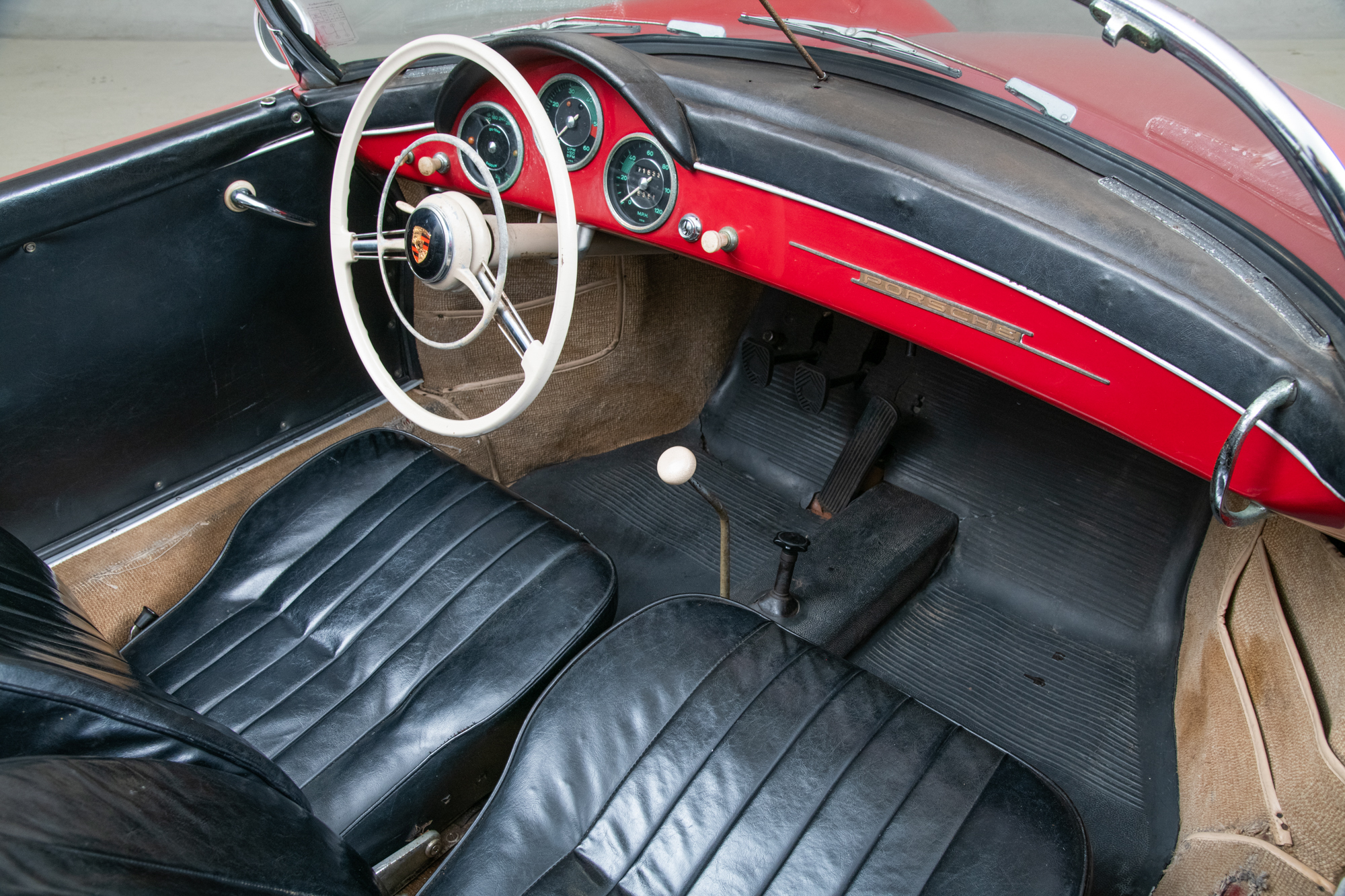 1958 Porsche 356 Speedster 1600 Super , RED, VIN 84826, MILEAGE 71533