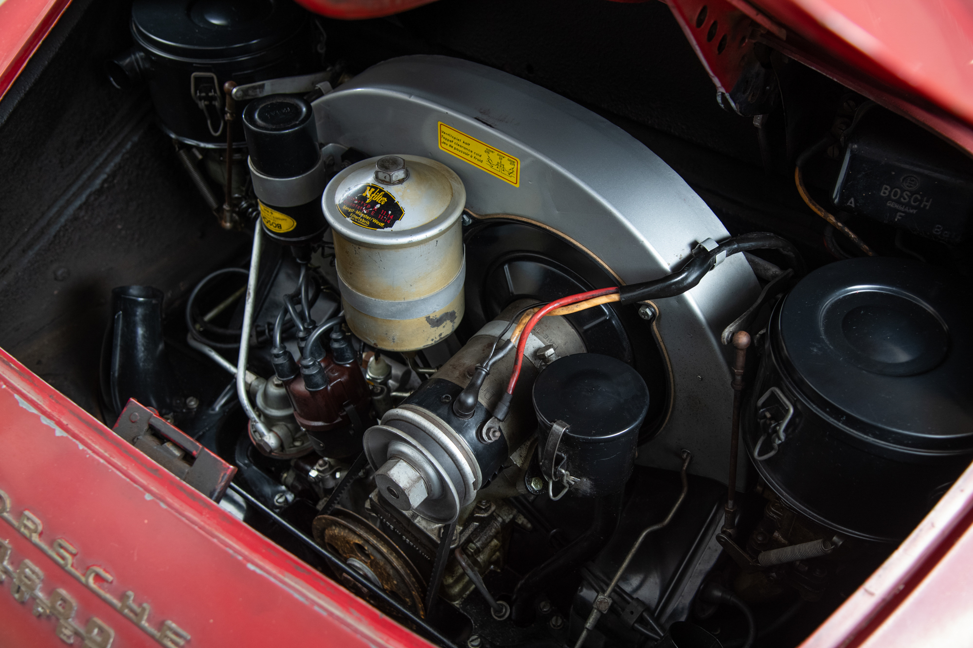 1958 Porsche 356 Speedster 1600 Super , RED, VIN 84826, MILEAGE 71533