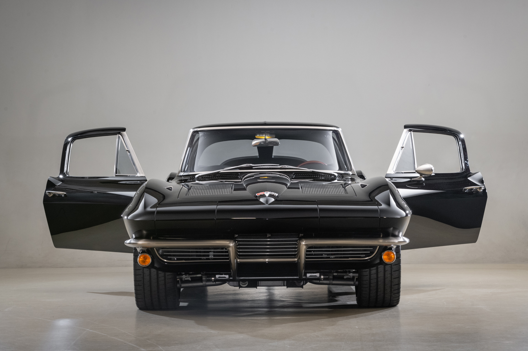 1963 Chevrolet Corvette Fastback RestoMod , BLACK, VIN 30837S114256, MILEAGE 4097