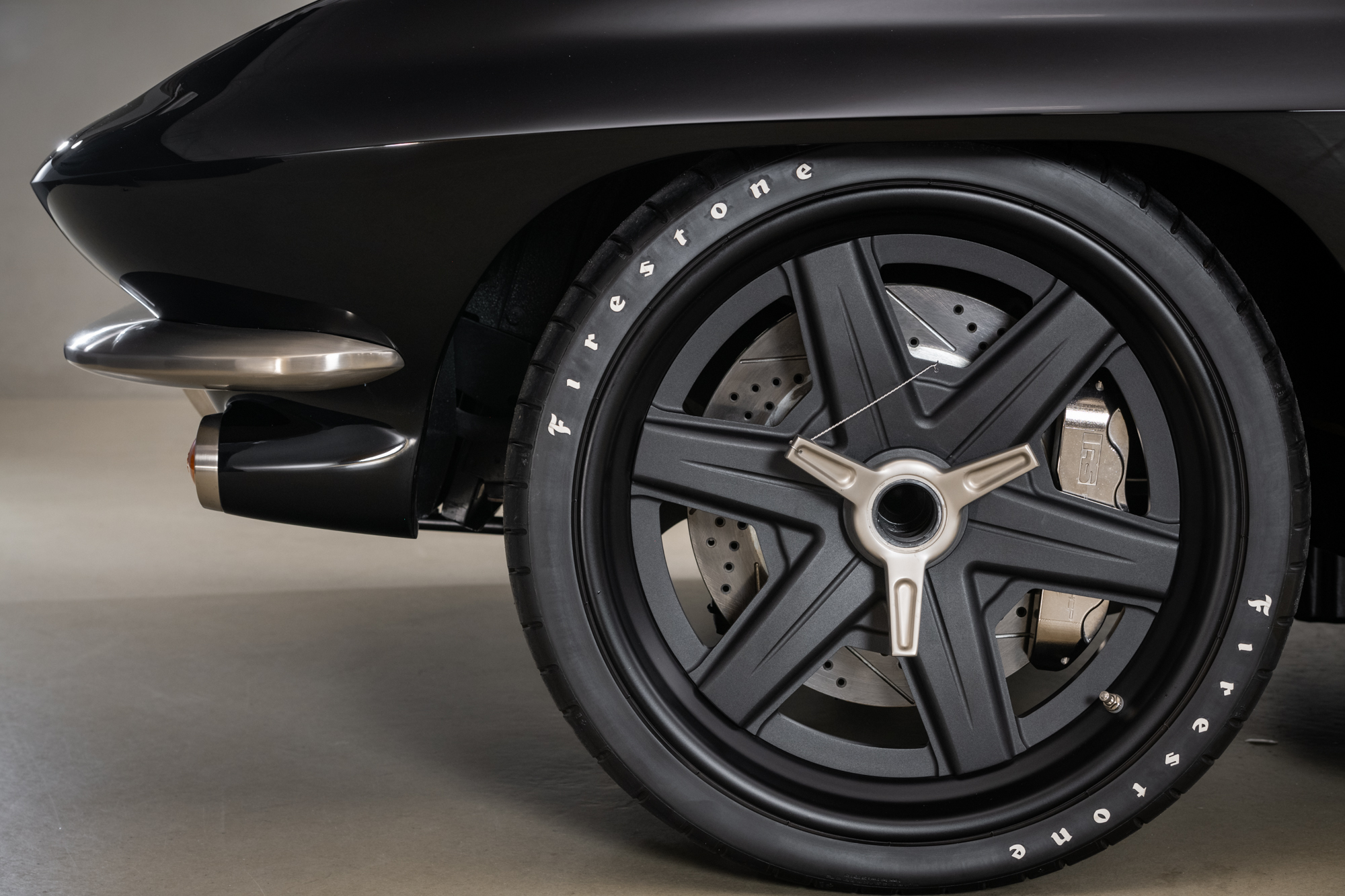 1963 Chevrolet Corvette Fastback RestoMod , BLACK, VIN 30837S114256, MILEAGE 4097
