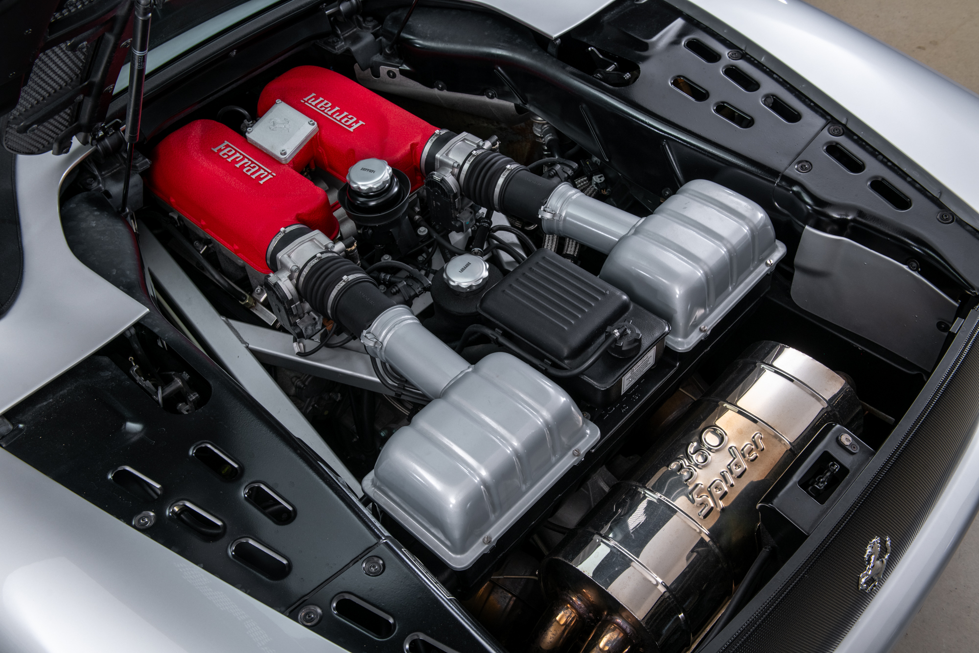 2004 Ferrari 360 Spider , SILVER, VIN ZFFYT53A140139752, MILEAGE 4897