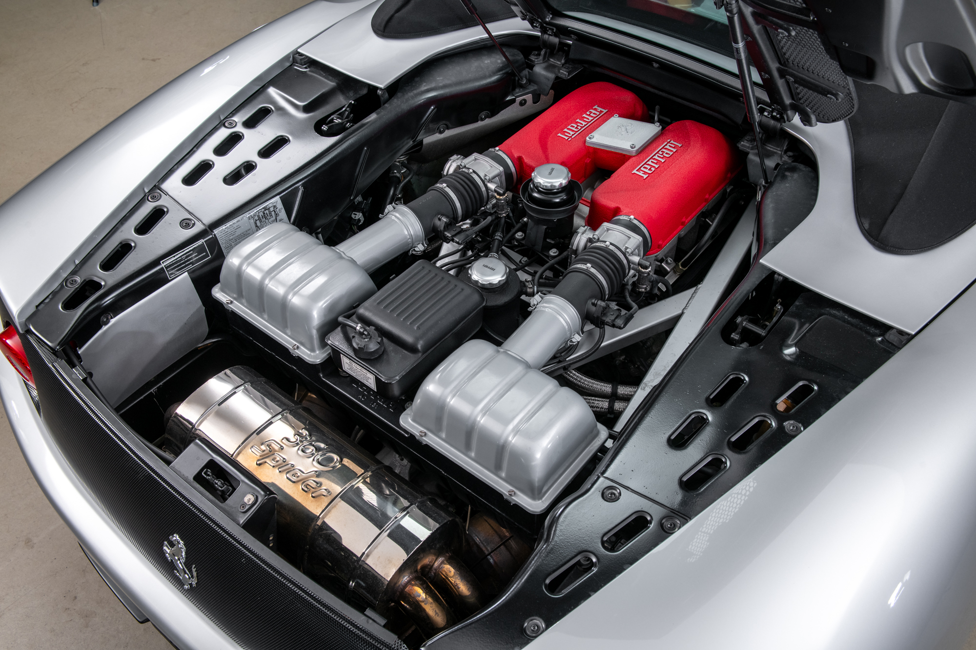 2004 Ferrari 360 Spider , SILVER, VIN ZFFYT53A140139752, MILEAGE 4897