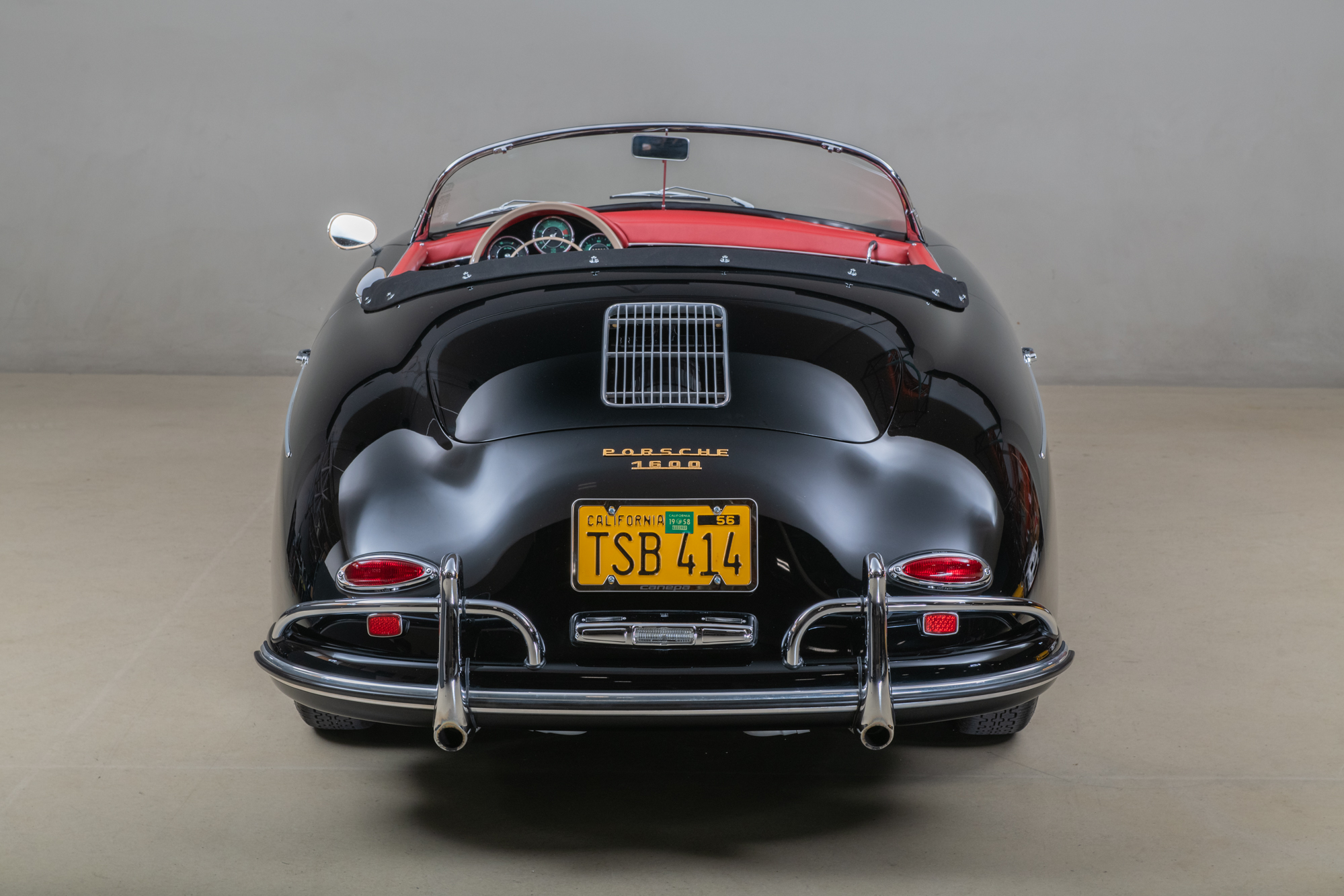 1958 Porsche 356A Speedster , BLACK, VIN 84484, MILEAGE 66811