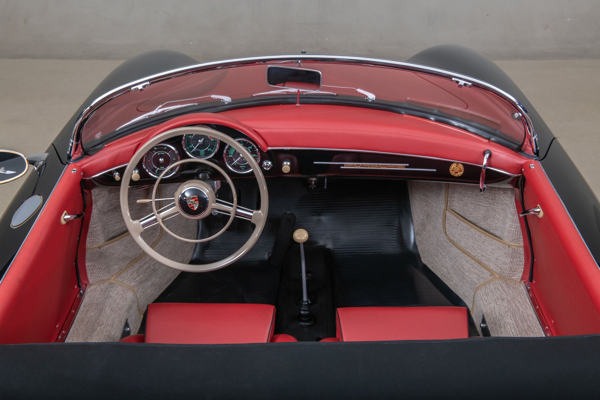 1958 Porsche 356A Speedster , BLACK, VIN 84484, MILEAGE 66811