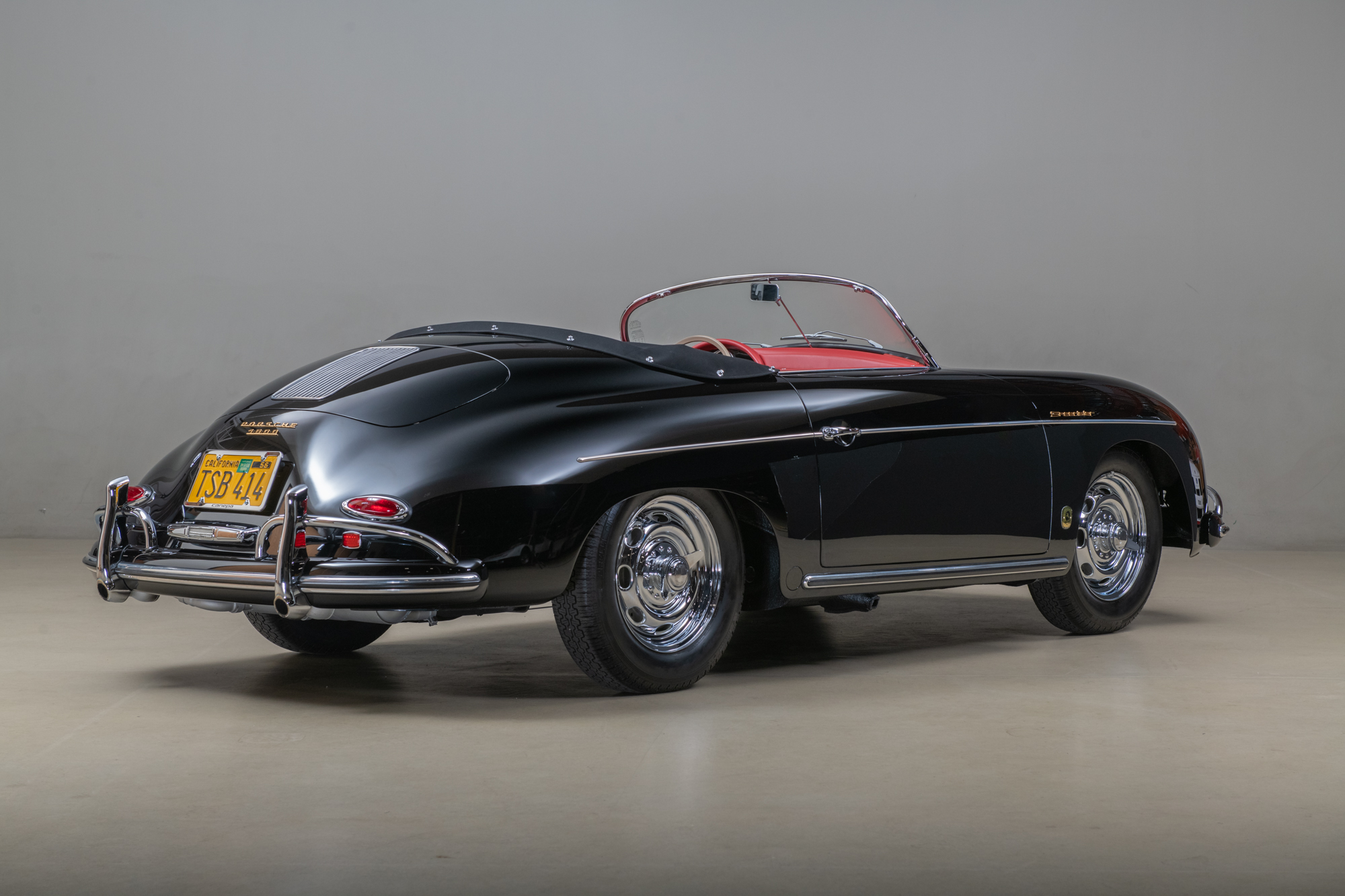 1958 Porsche 356A Speedster , BLACK, VIN 84484, MILEAGE 66811