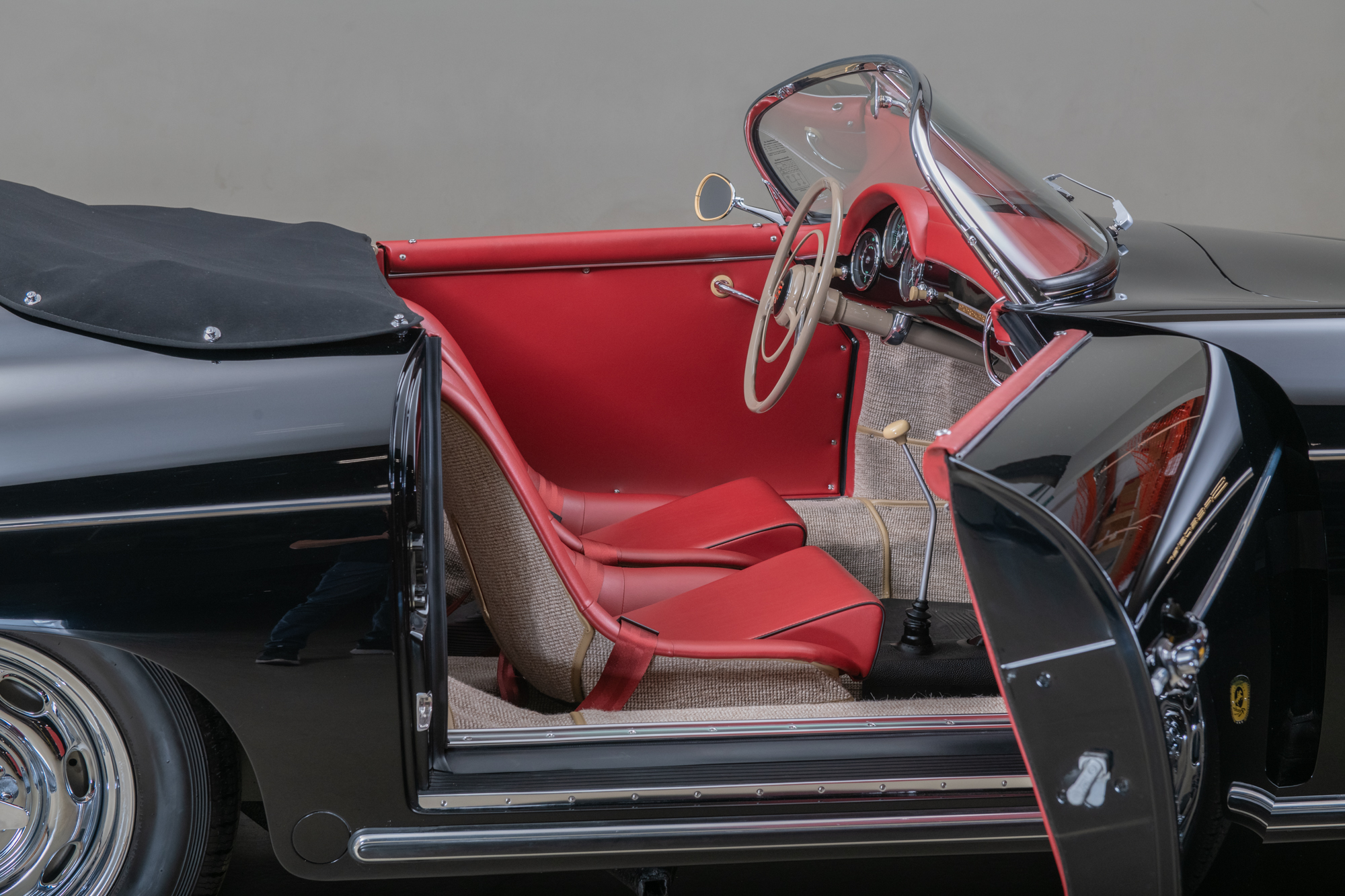 1958 Porsche 356A Speedster , BLACK, VIN 84484, MILEAGE 66811
