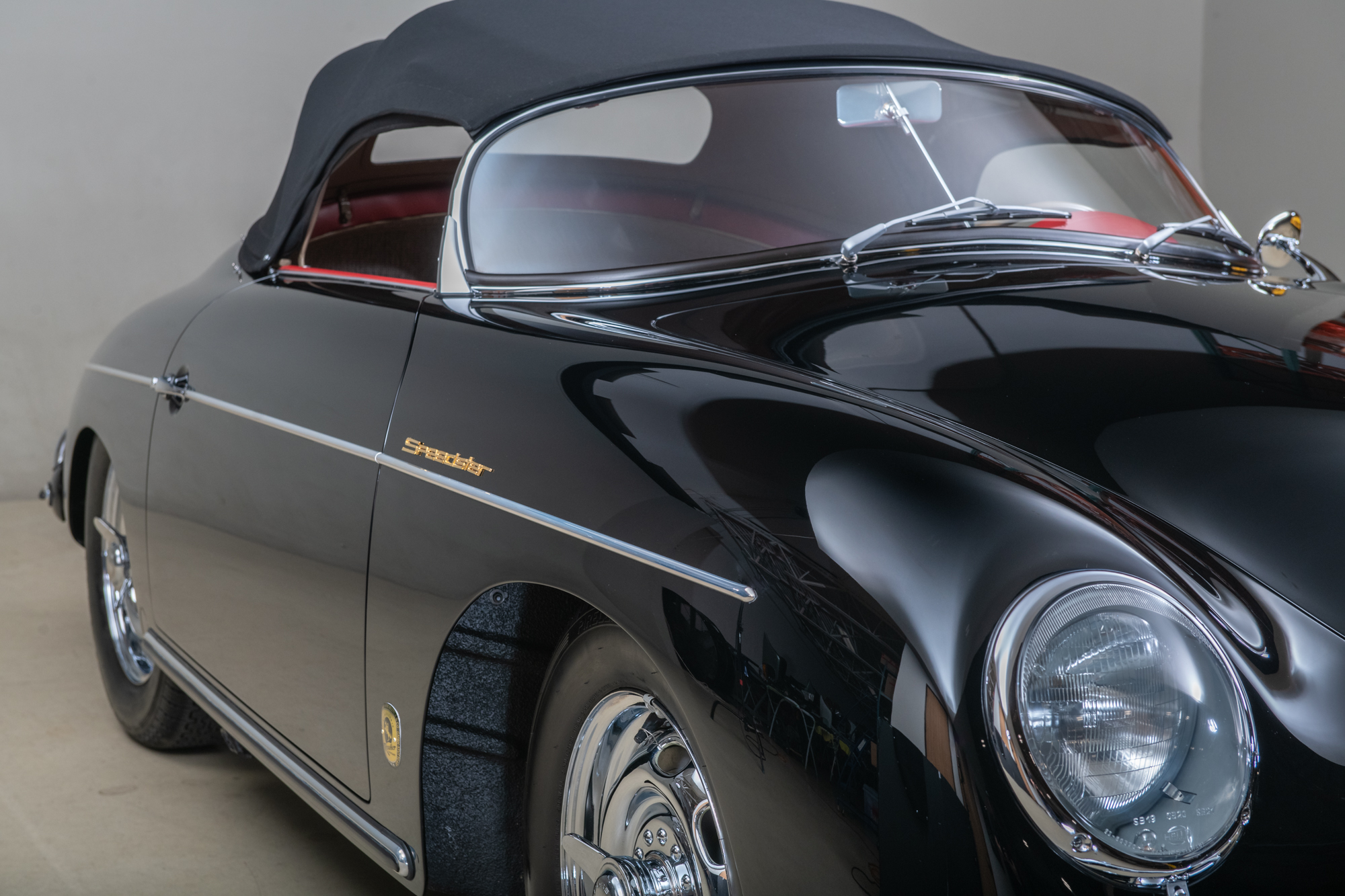 1958 Porsche 356A Speedster , BLACK, VIN 84484, MILEAGE 66811
